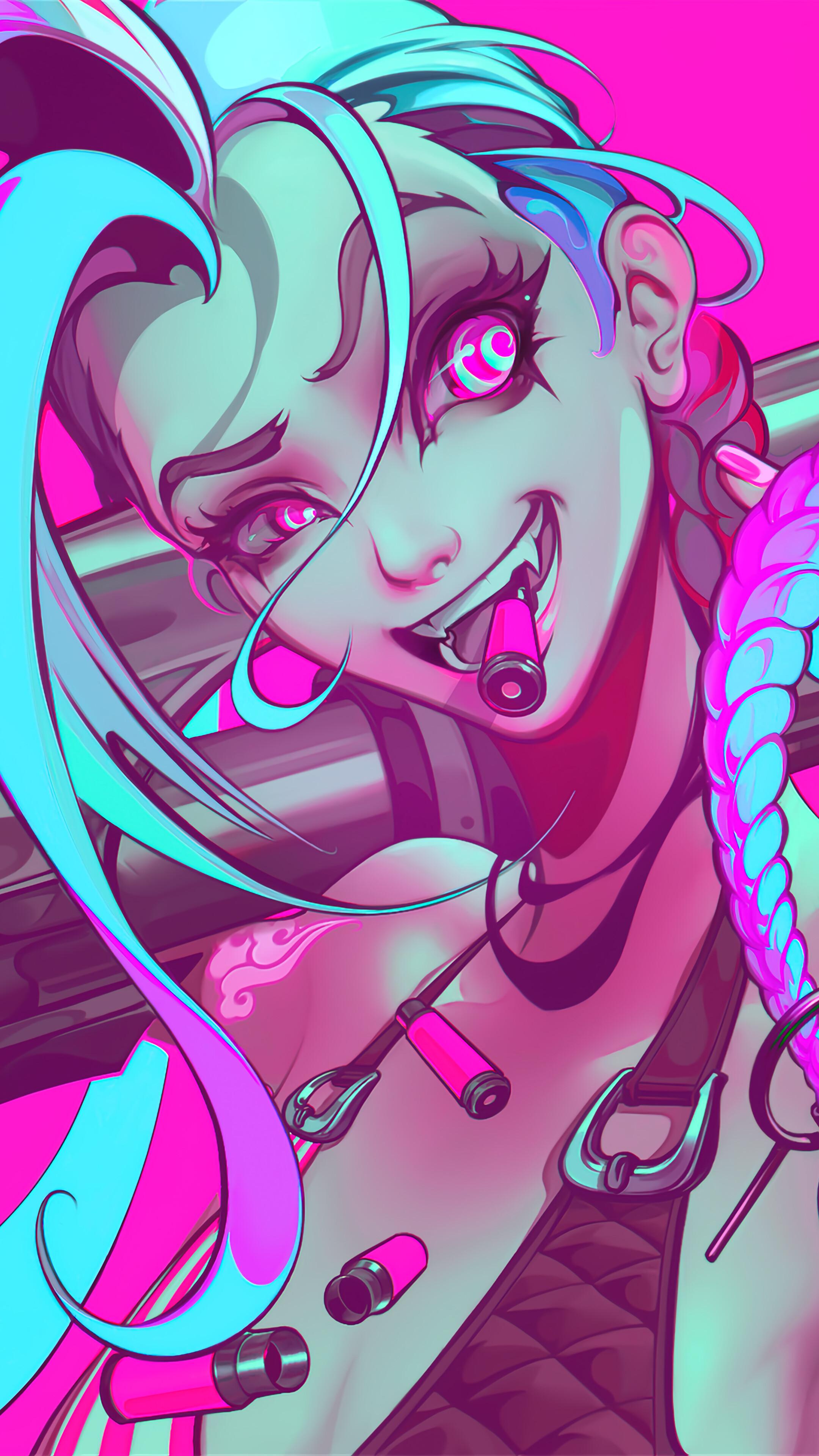 2160x3840 LOL Jinx Phone iPhone 4K Wallpaper & Artwork