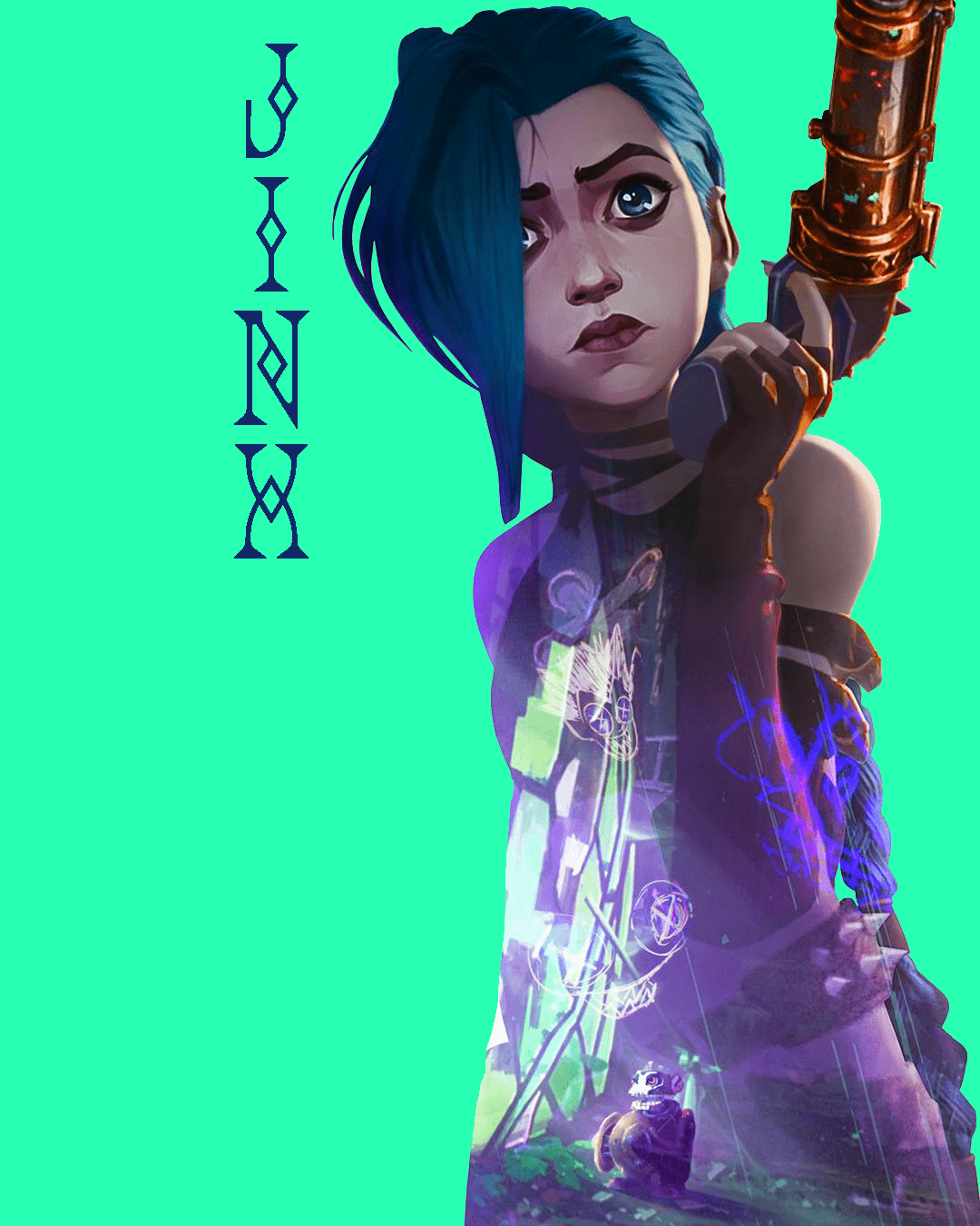 1080x1350 Jinx Wallpaper