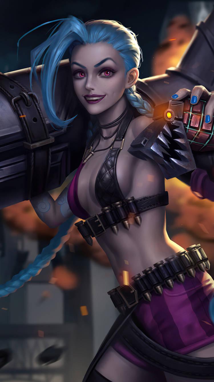 750x1334 Download Jinx League Of Legends iPhone Wallpaper
