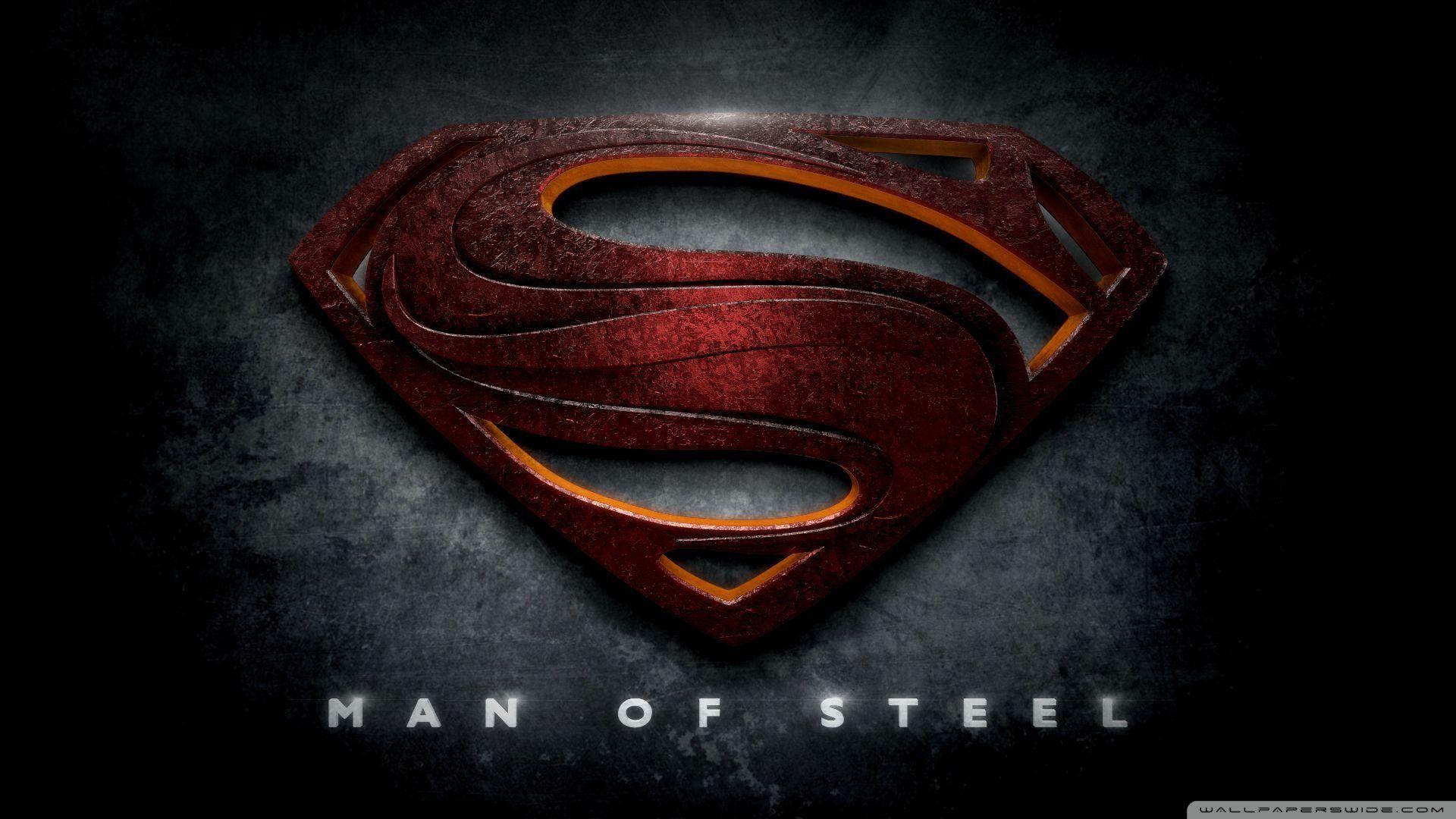 1920x1080 Man Of Steel Logo Wallpaper HD