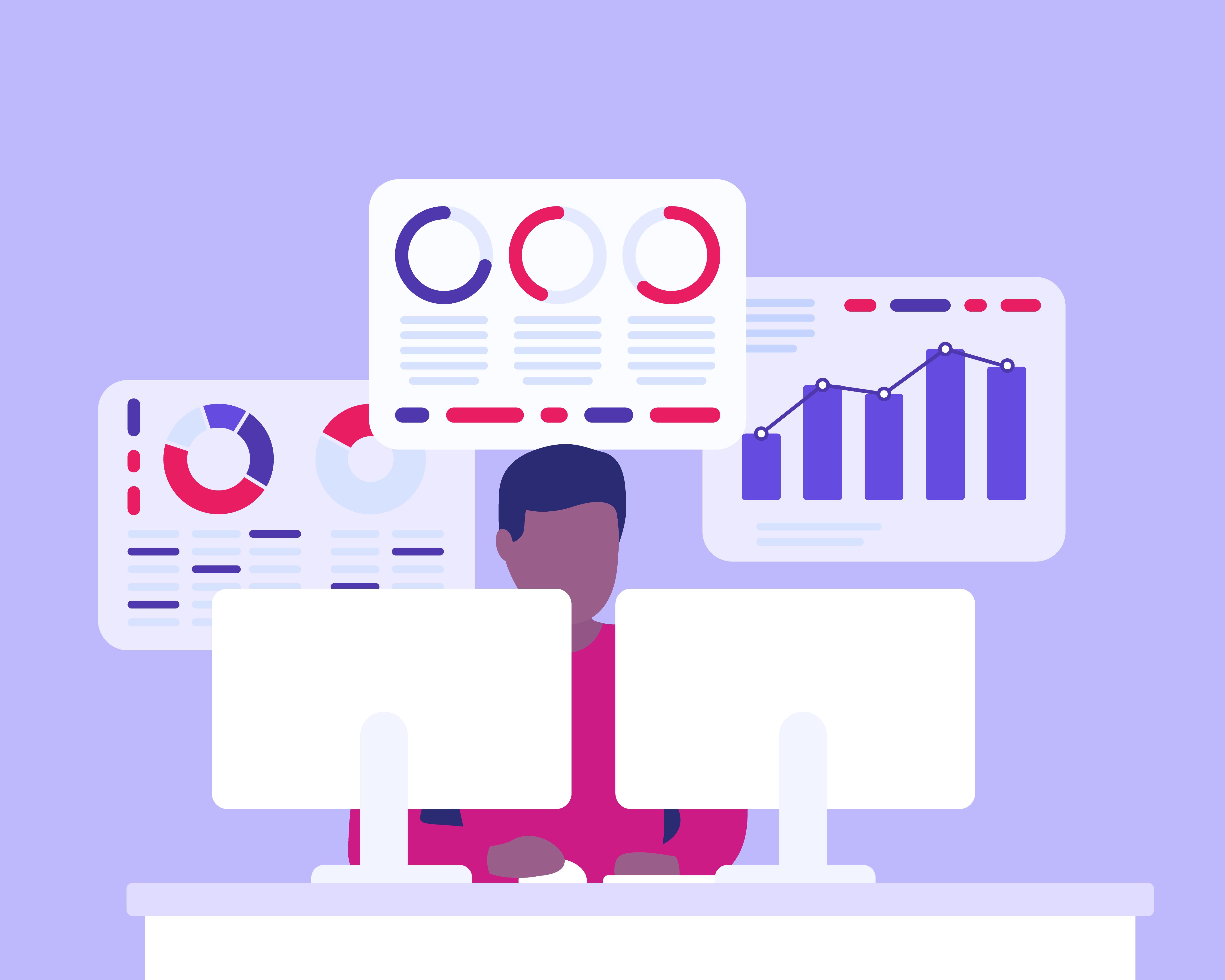 5500x4400 business analyst, man working with business data