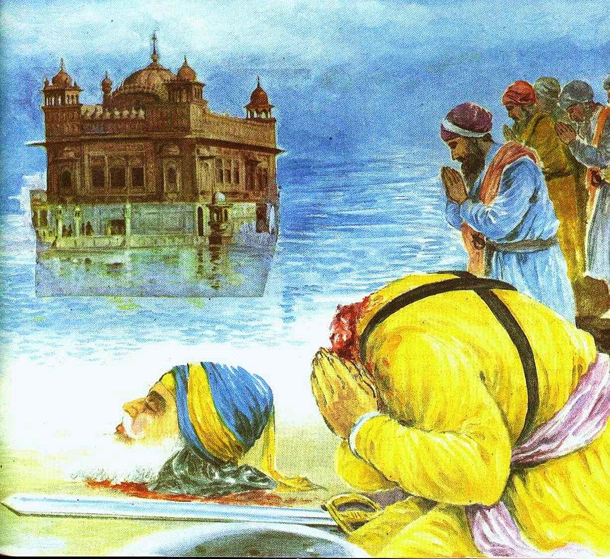 1227x1125 ALL GOD WALLPAPERS: Shaheed Baba Deep Singh Ji