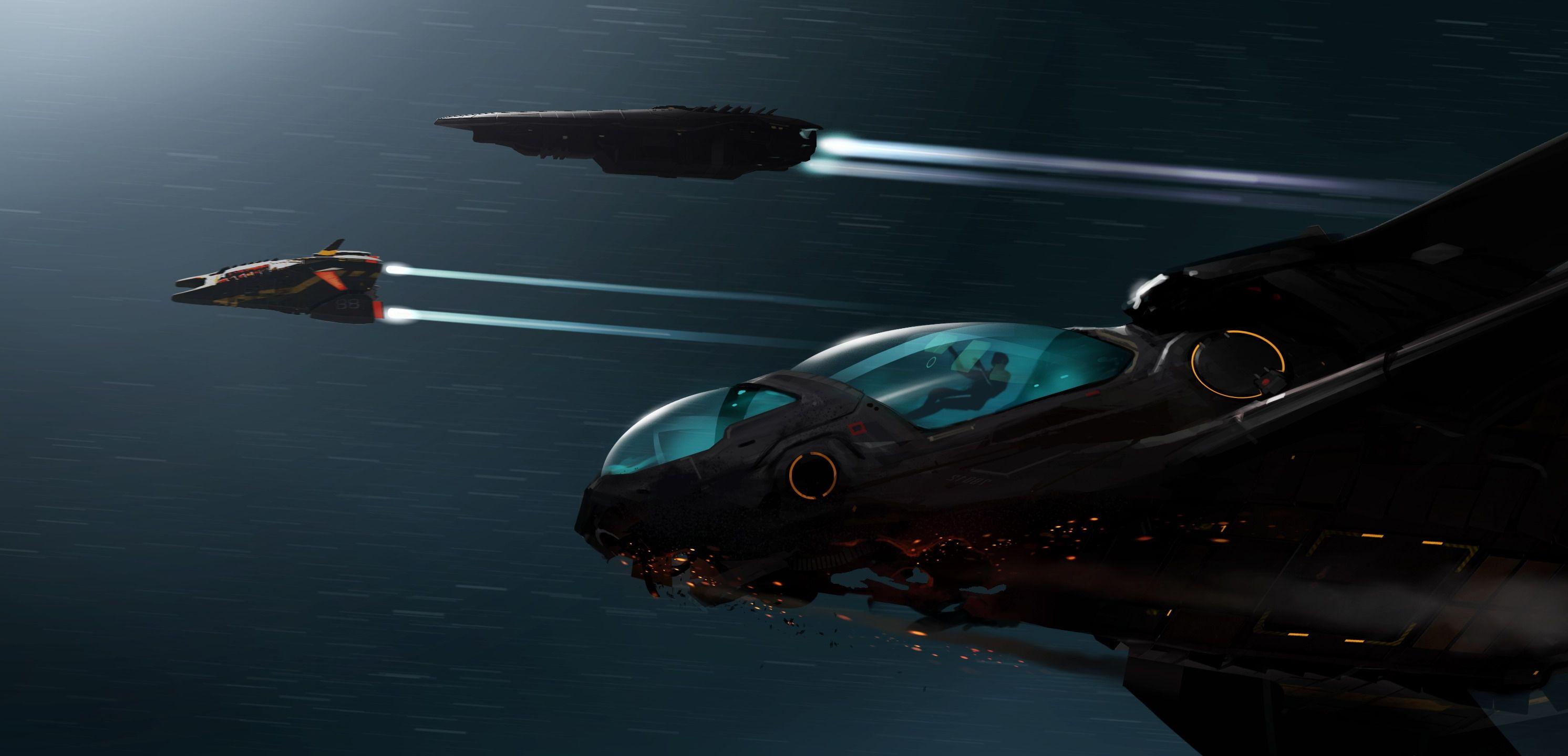 2984x1440 Elite Dangerous Spaceships Wallpaper HD / Desktop and Mobile