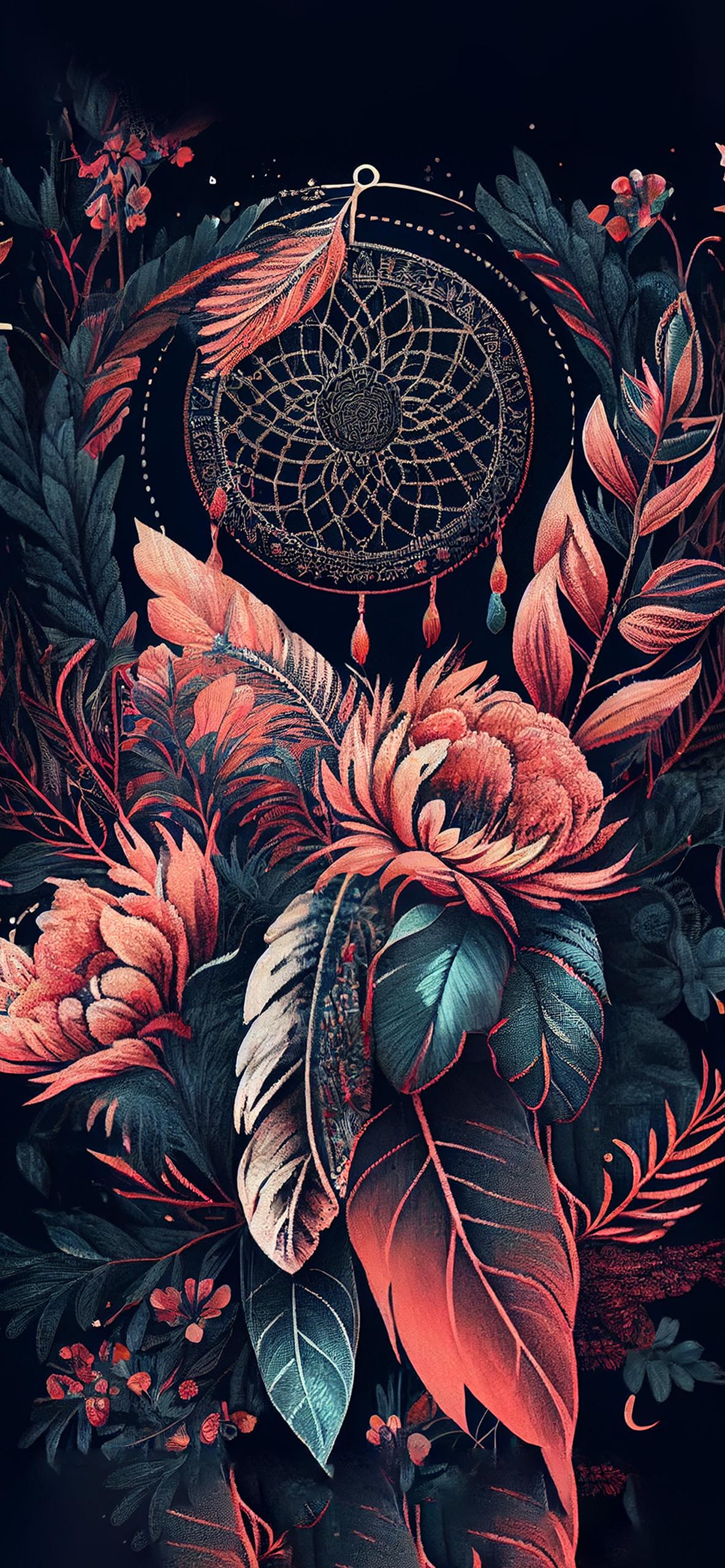 1183x2560 Dreamcatcher Boho Aesthetic Wallpaper Wallpaper iPhone
