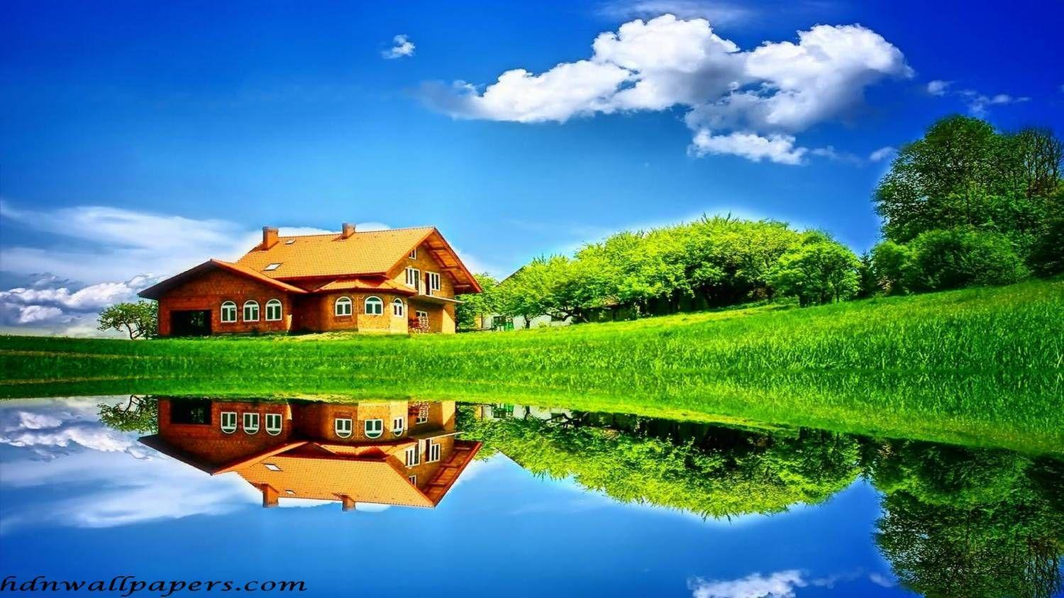 1500x843 Cute Laptop Background Wallpaper 1920×1080 Wallpaper For Laptop (61 Wallpaper). Adorable Wallpaper. House in nature, HD nature wallpaper, Nature wallpaper
