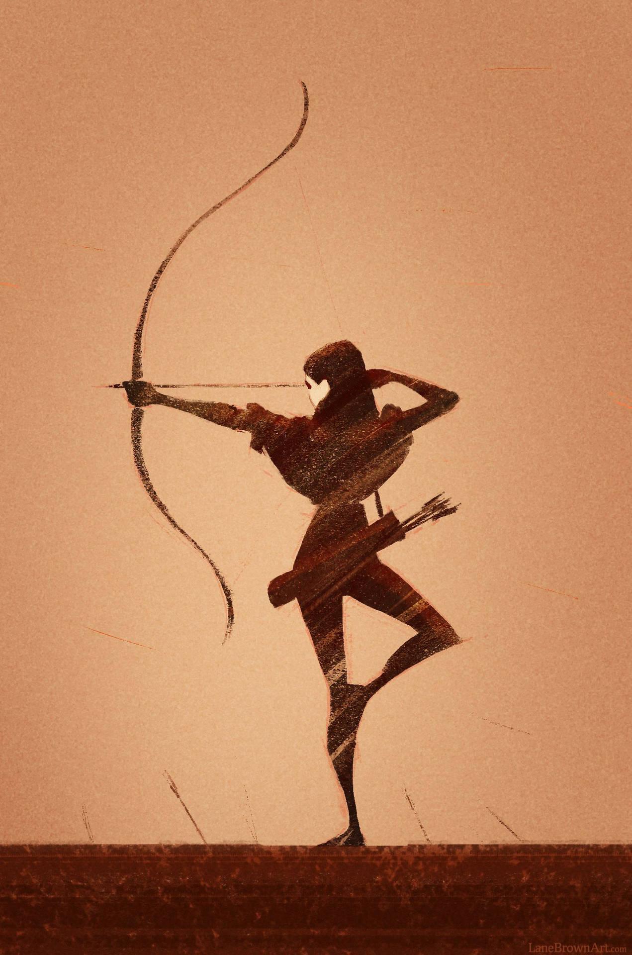 1271x1920 Download Archery Woman Art Wallpaper