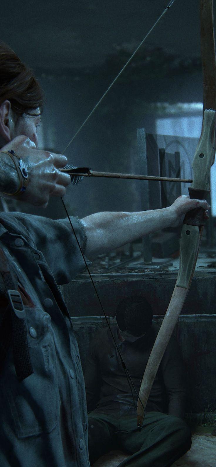 736x1594 The Last of Us Part 2 Ellie Bow and Arrow. Jeux vidéo arts, Fond d'ecran dessin, Akali league of legends