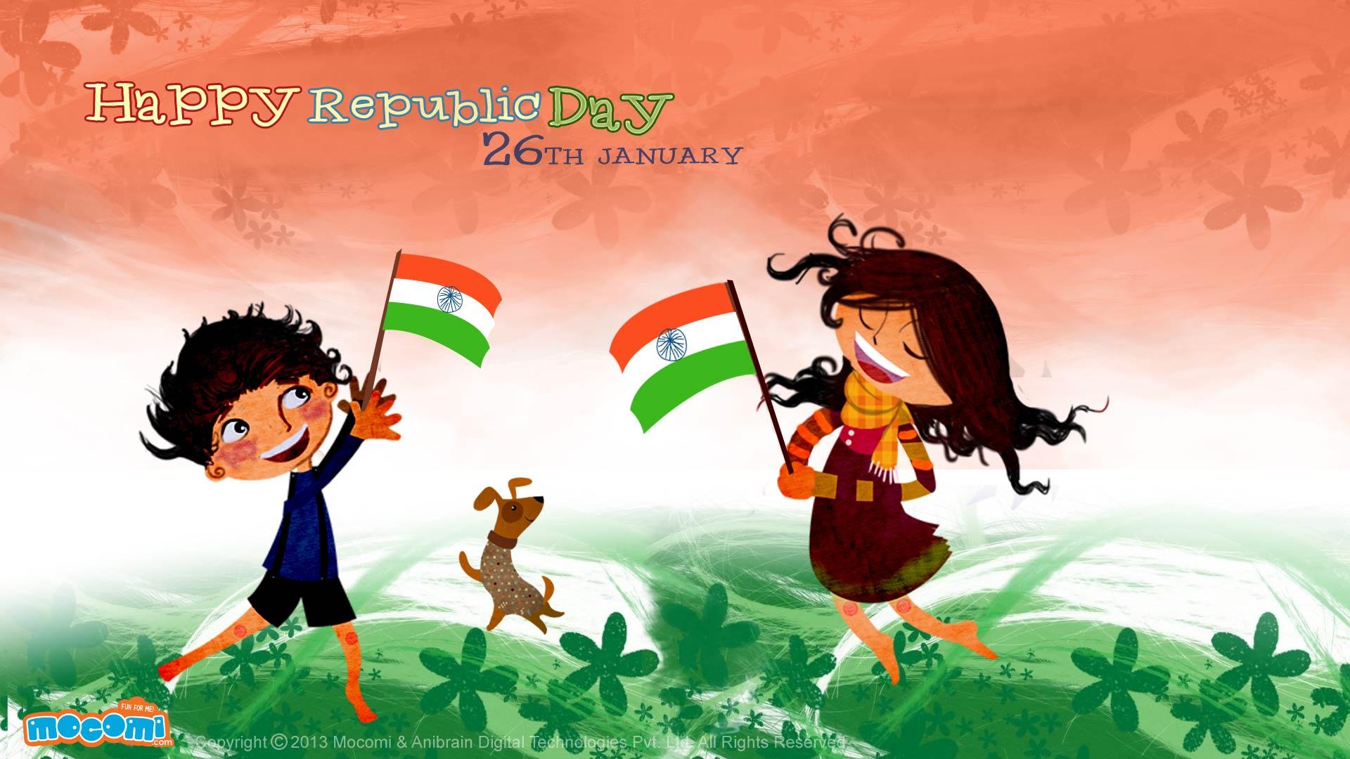 1920x1080 Happy Republic Day 2013 Wallpaper for Kids