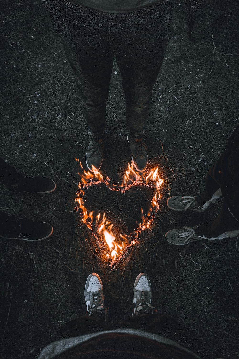1000x1500 Heart On Fire Picture [HD]. Download Free Image