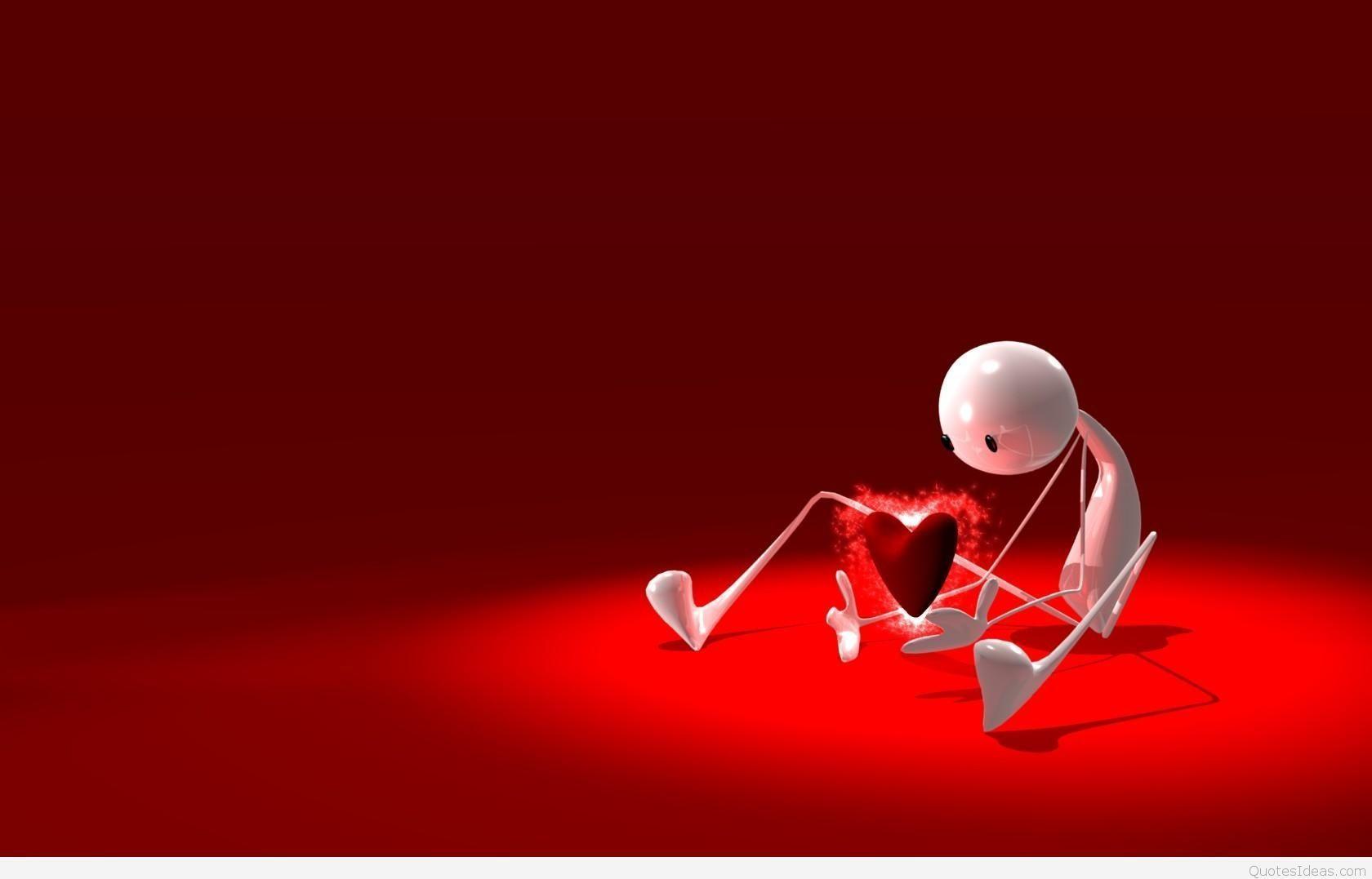 1680x1077 Sad Heart Wallpaper