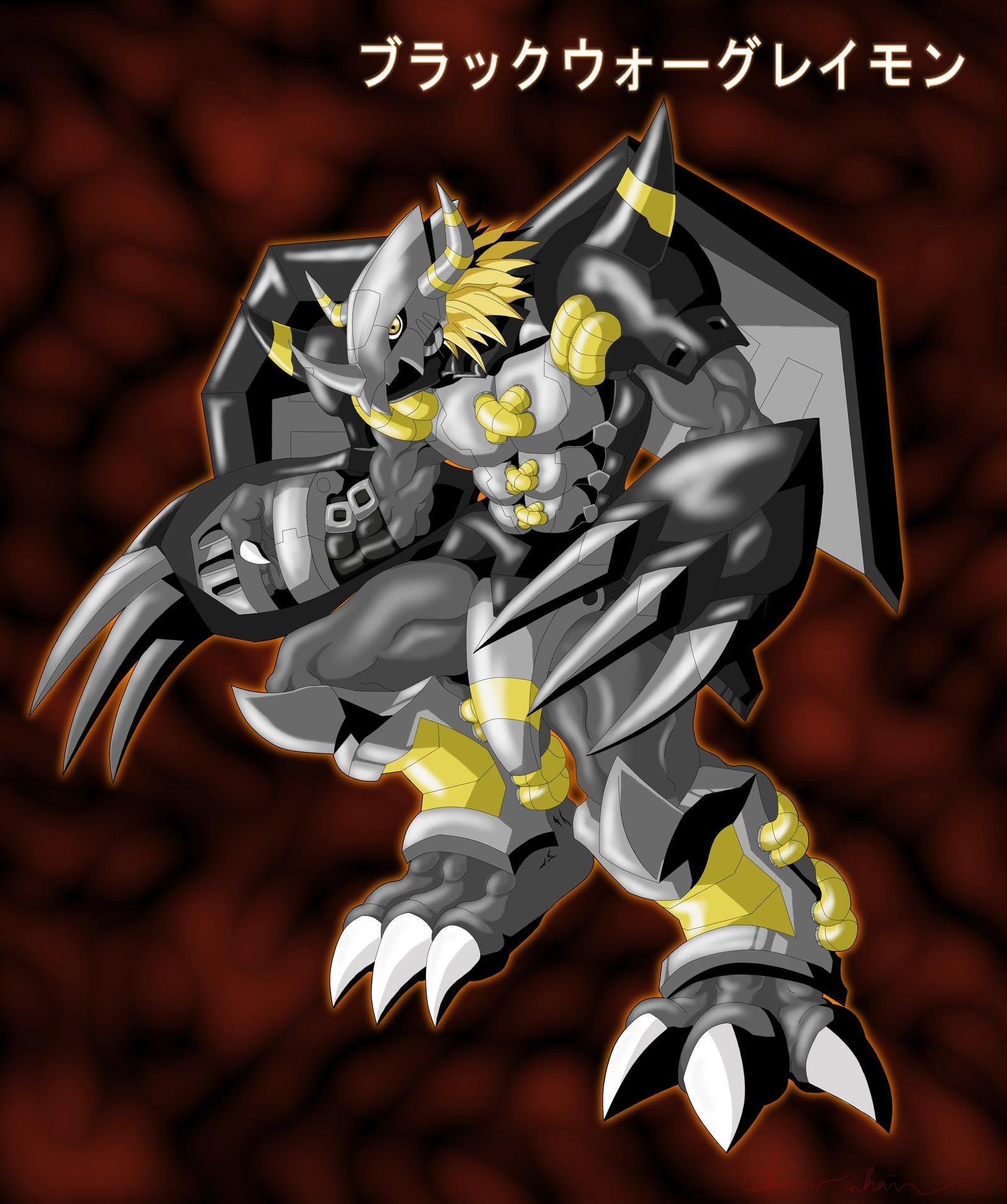 1600x1912 BlackWarGreymon Wallpaper