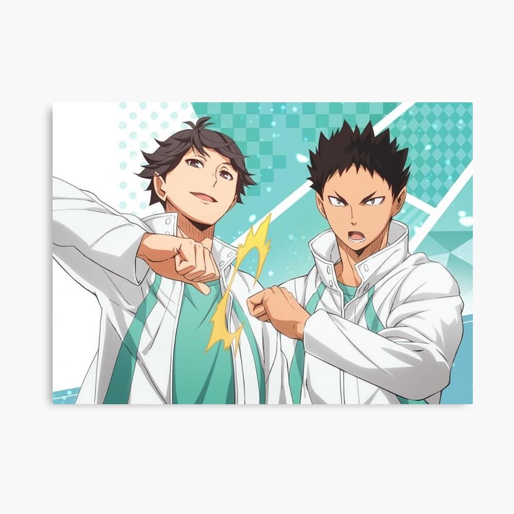 1000x1000 Haikyuu Oikawa and Iwaizumi Photographic Print