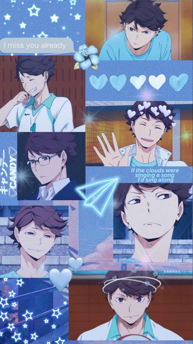 673x1200 oikawa wallpaper ༄ ‧₊˚. Милые ребята аниме, Аниме, Обои