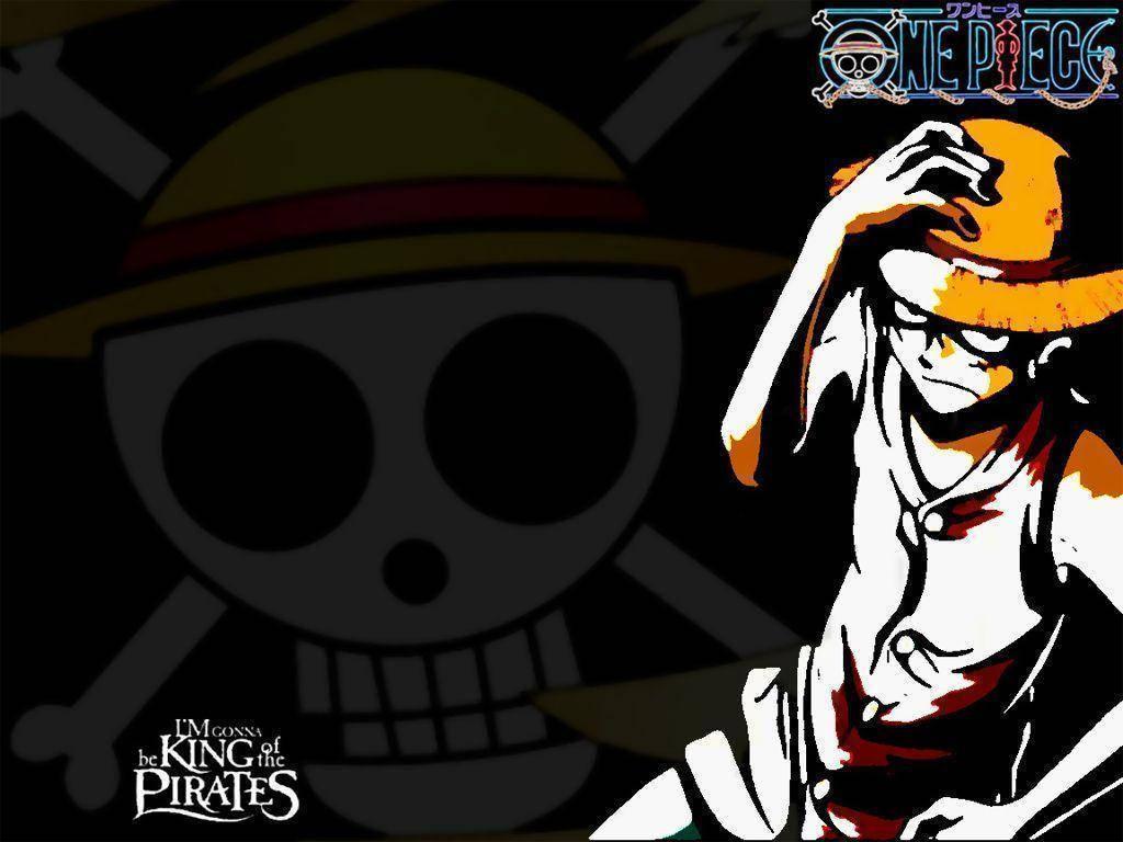 1024x768 Download Luffy King Of Pirates Poster Wallpaper