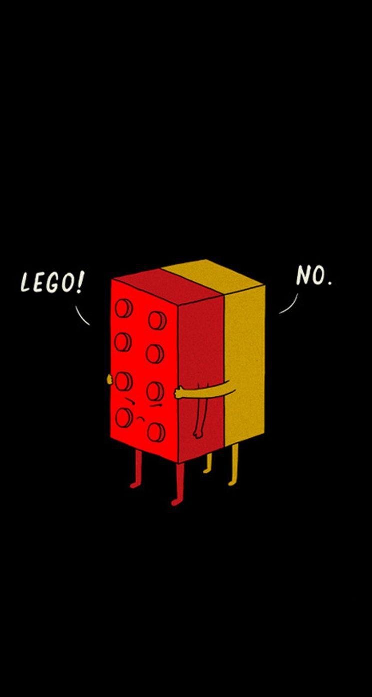 744x1392 Funny LEGO Pieces Hugging iPhone se Wallpaper Download. iPhone