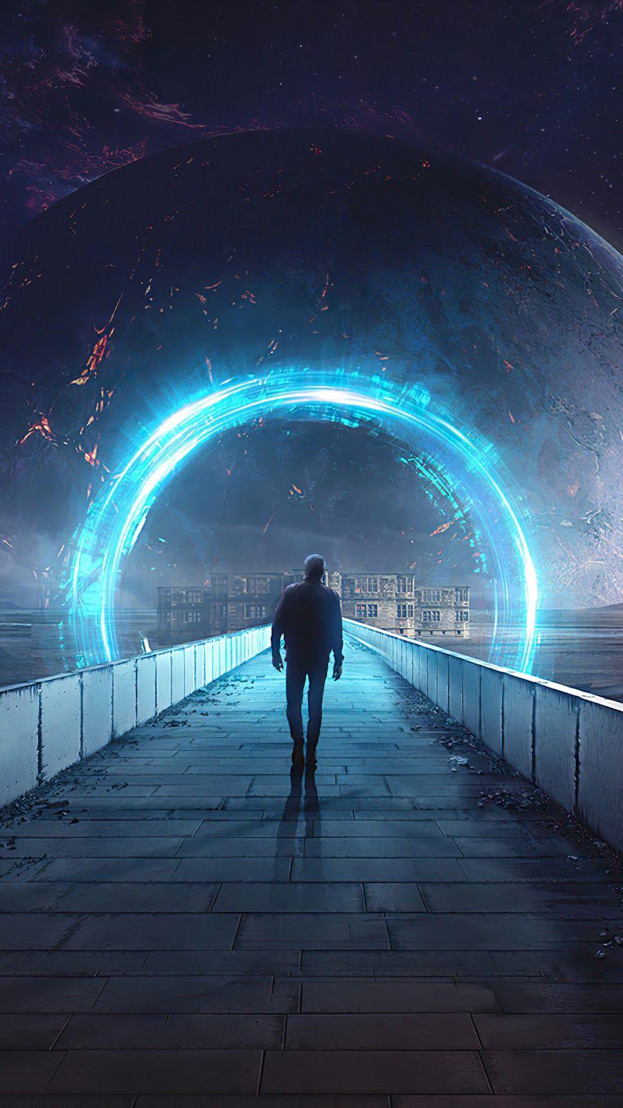 900x1600 phone wallpaper portal. HeroScreen. Wallpaper space, Portal wallpaper, Photo manipulation fantasy
