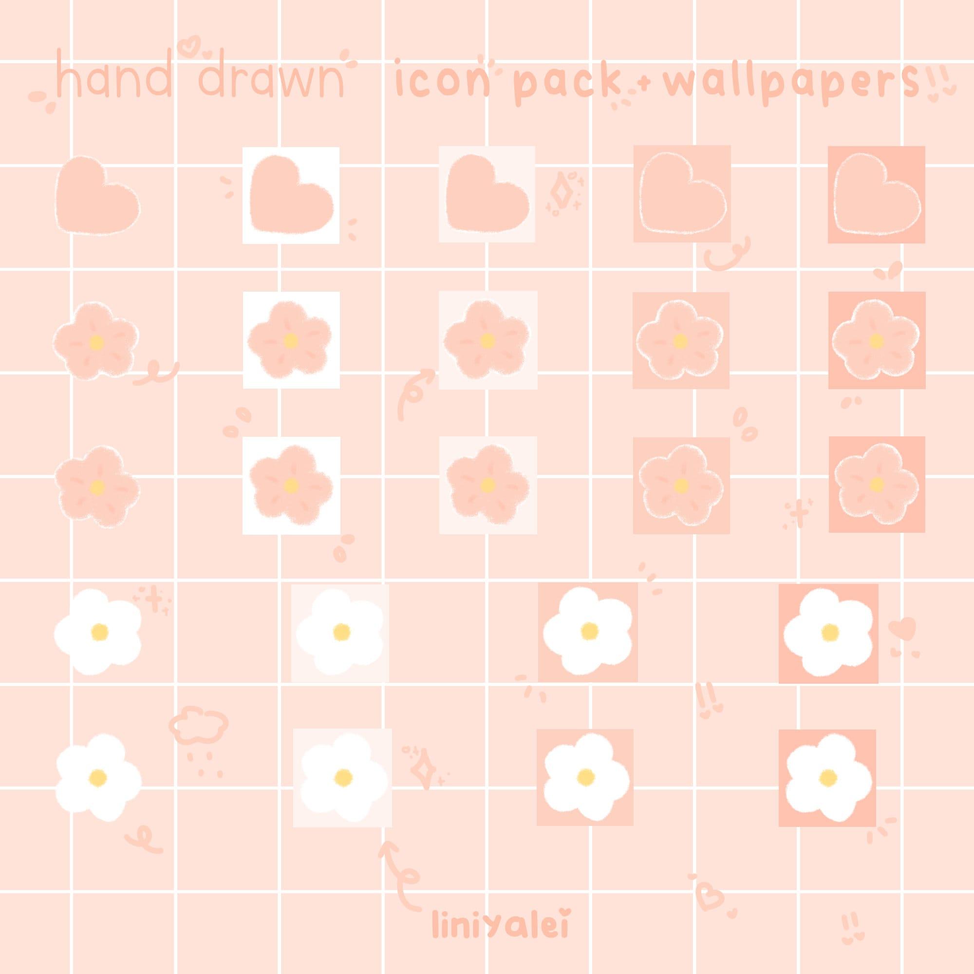 2000x2000 Kawaii App Icon Pack Wallpaper for Ios and Android / Cute