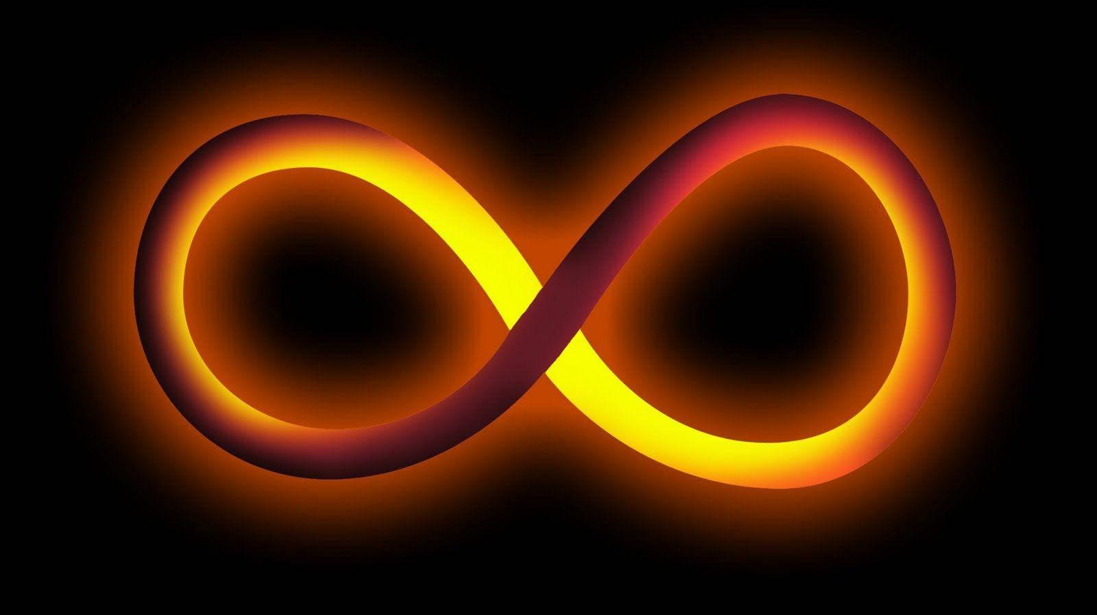 1600x897 Download Infinity Symbol Glowing Wallpaper