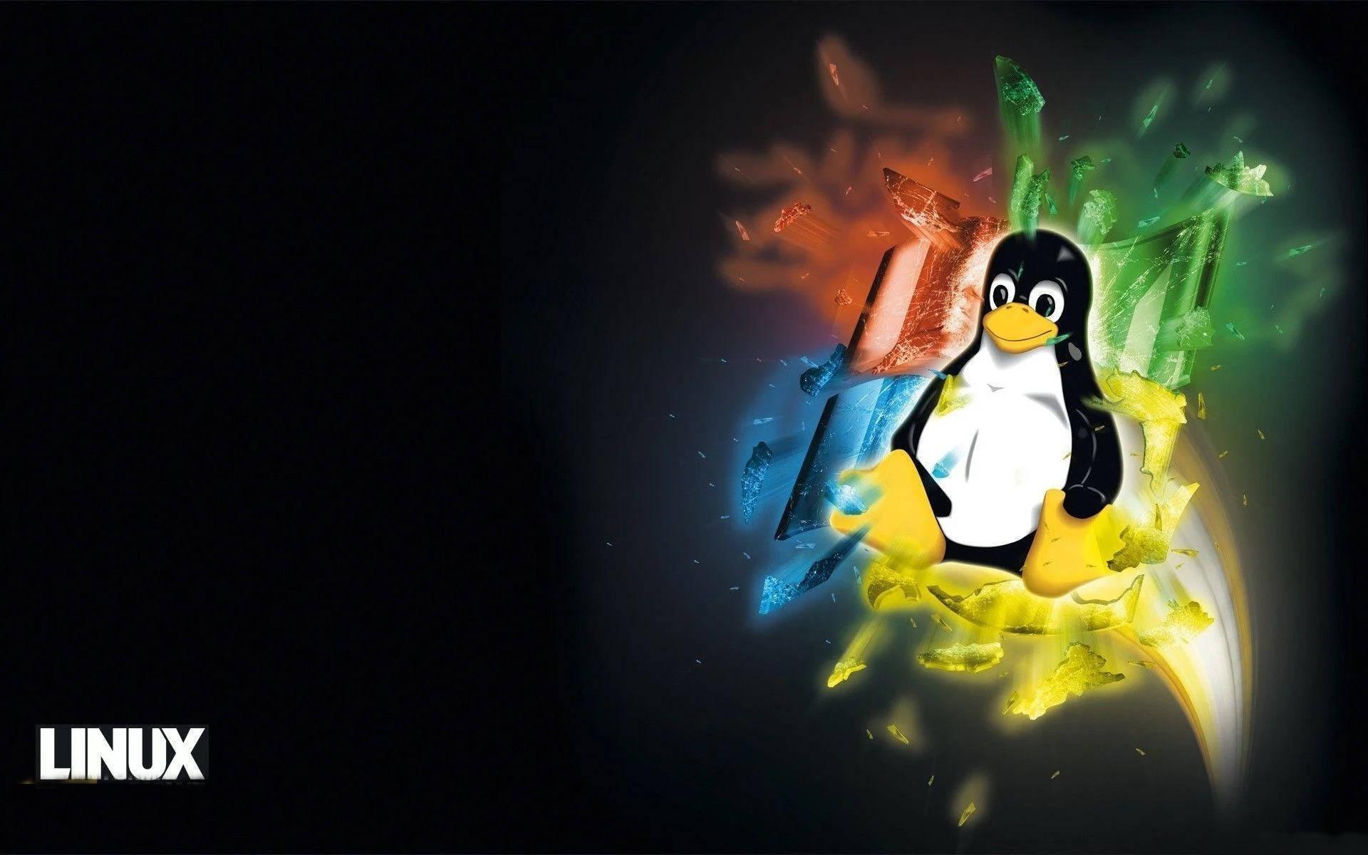 1920x1200 Download Tux Penguin Linux Desktop Digital Art Wallpaper