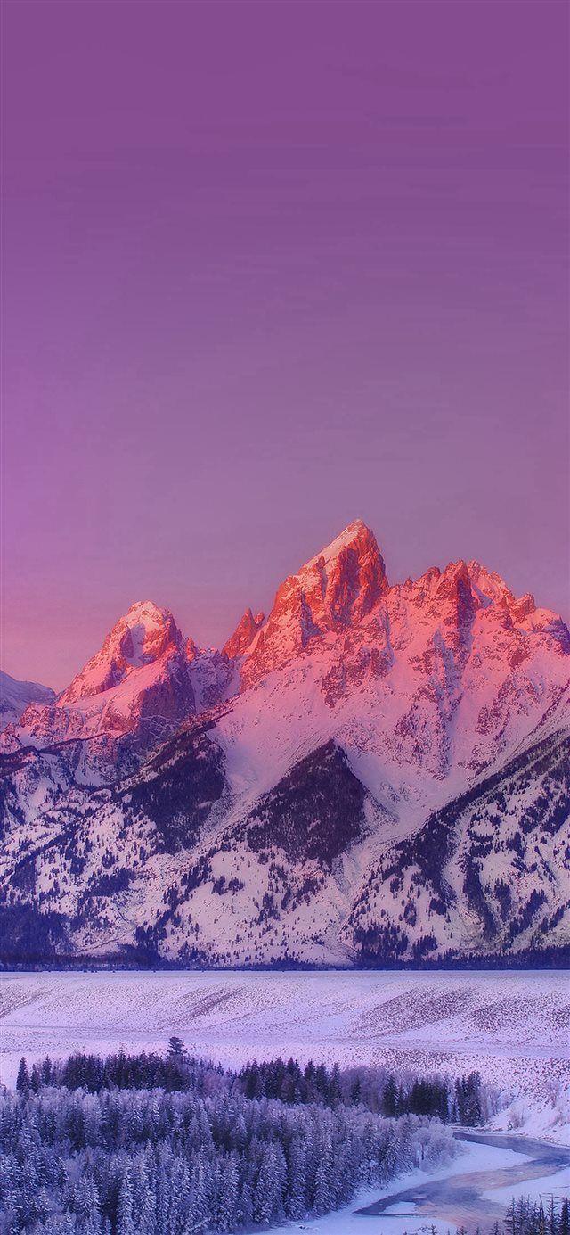 640x1385 Mountain Sunset Nature Awesome Sky iPhone X Wallpaper