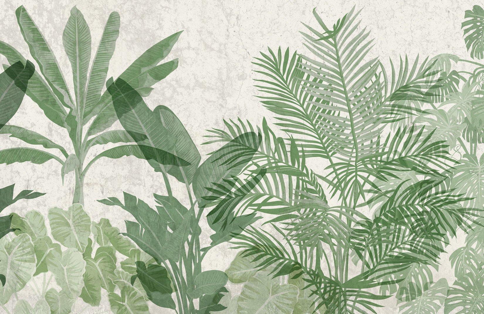 1650x1070 Biophilic Tropical Plants Wall Mural