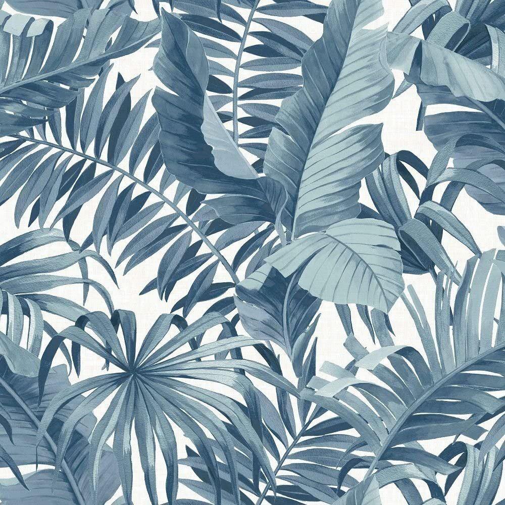 1000x1000 Fine Decor Solstice Palm Leaf Wallpaper Metallic Tropical Leaves