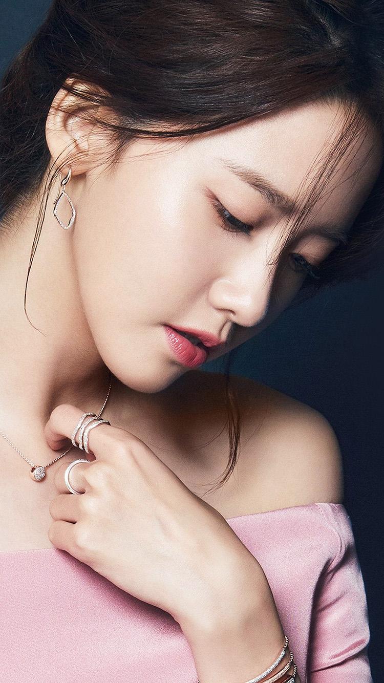 750x1334 iPhone X wallpaper. kpop yuna girl blue