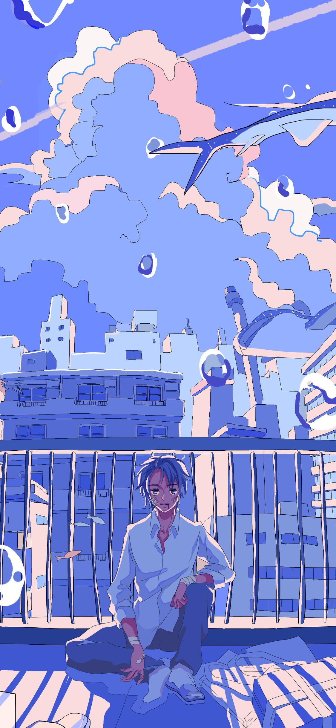 1125x2436 Anime Boy Lost In Dreams 4k iPhone XS, iPhone iPhone X HD 4k Wallpaper, Image, Background, Photo and Picture