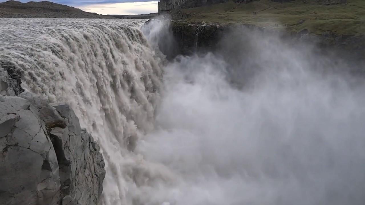 1280x720 Dettifoss waterfall raw power of nature