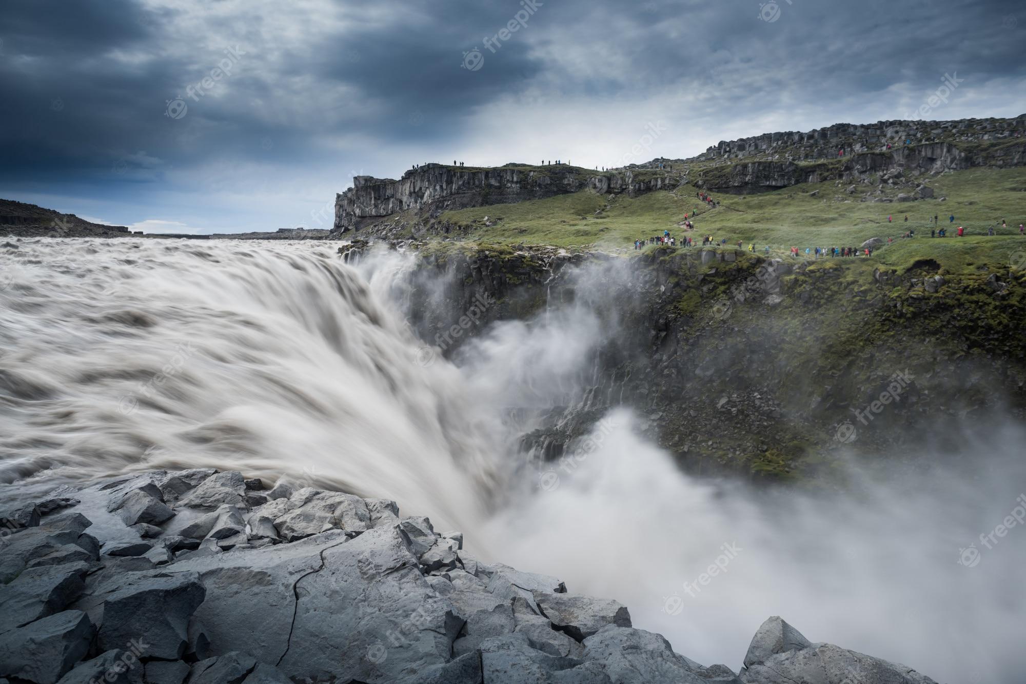 2000x1334 Premium Photo. Dettifoss waterfall in iceland