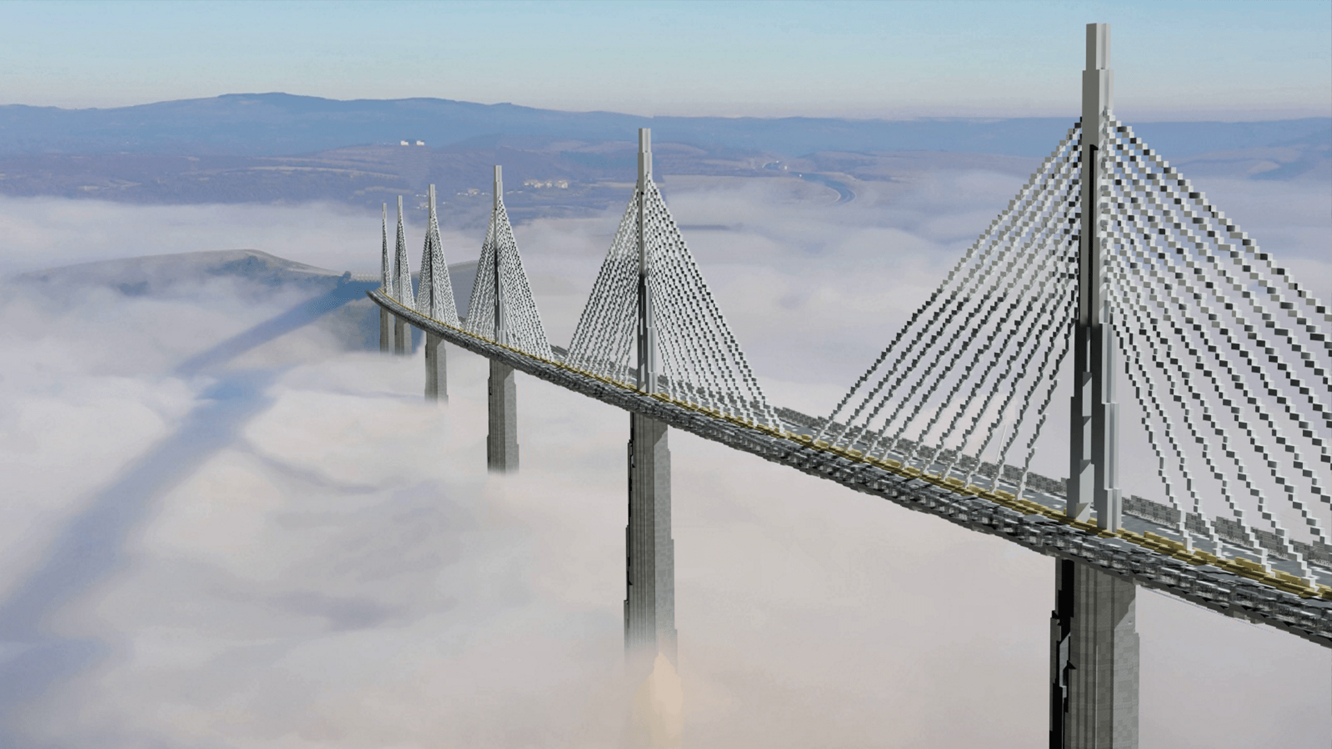 1920x1080 Viaduc De Millau / Millau Creissels. France Passive. Gay Gallery HD Wallpaper