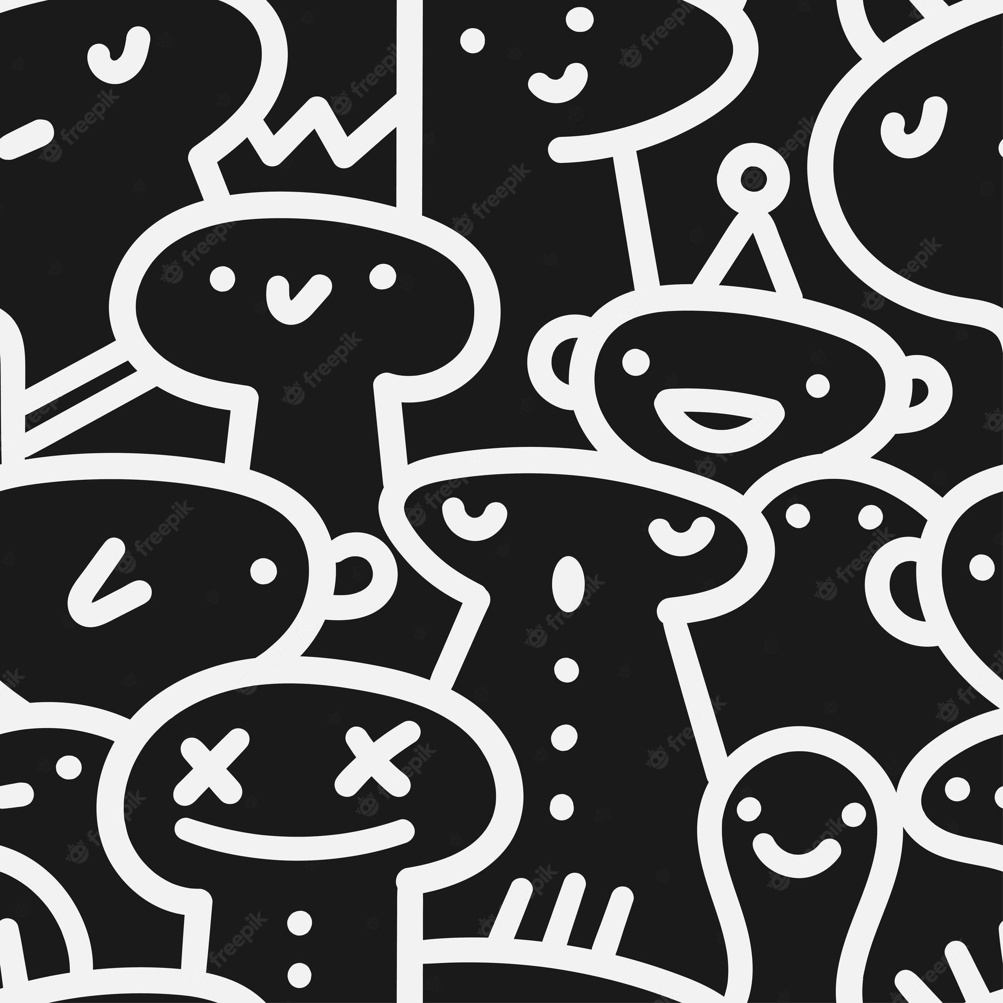 Cute Black Cartoon Wallpapers Top Free Cute Black Cartoon Backgrounds WallpaperAccess