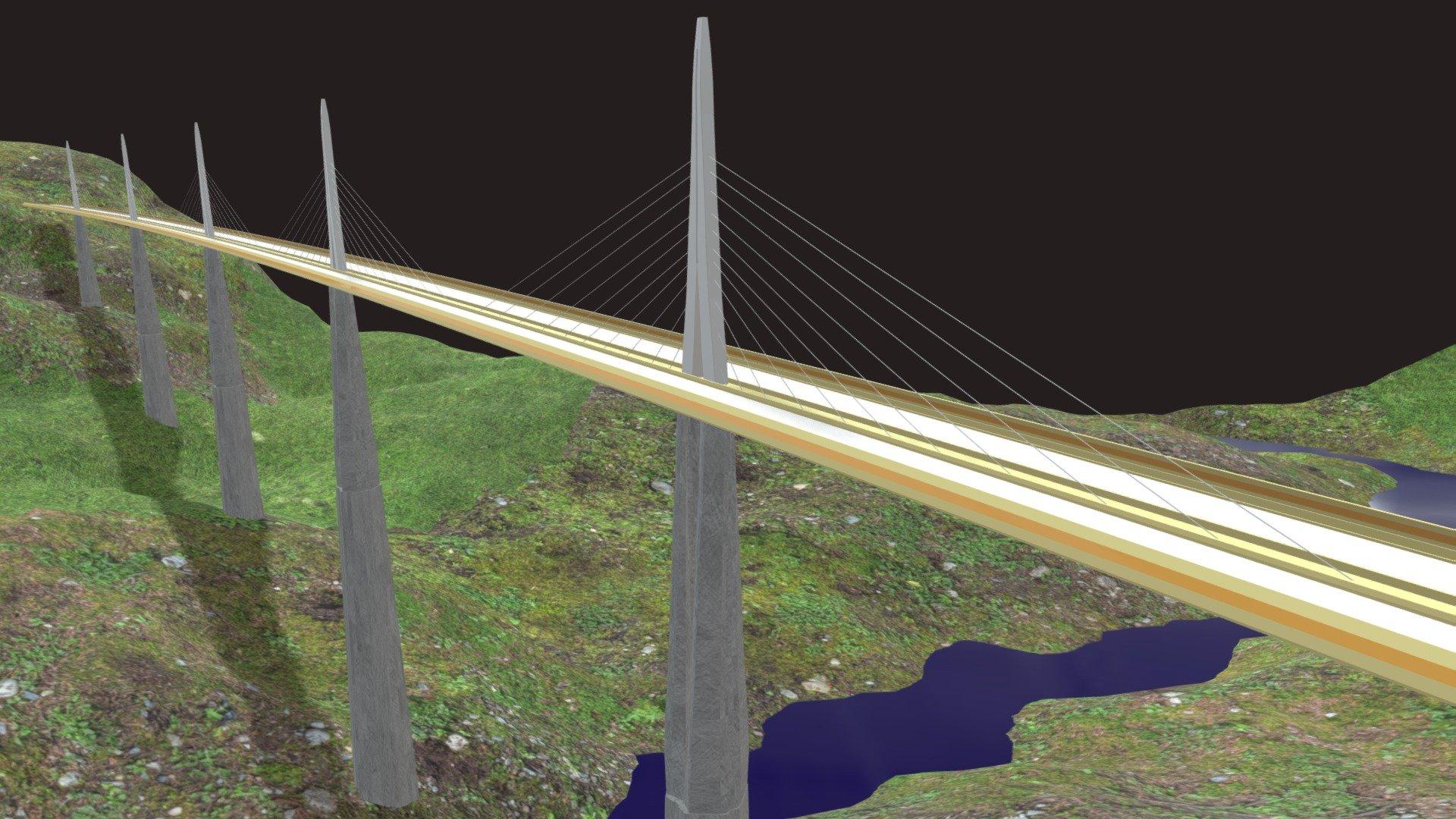 1920x1080 Millau Viaduct Free 3D model by kingdome [f7bbb3f]