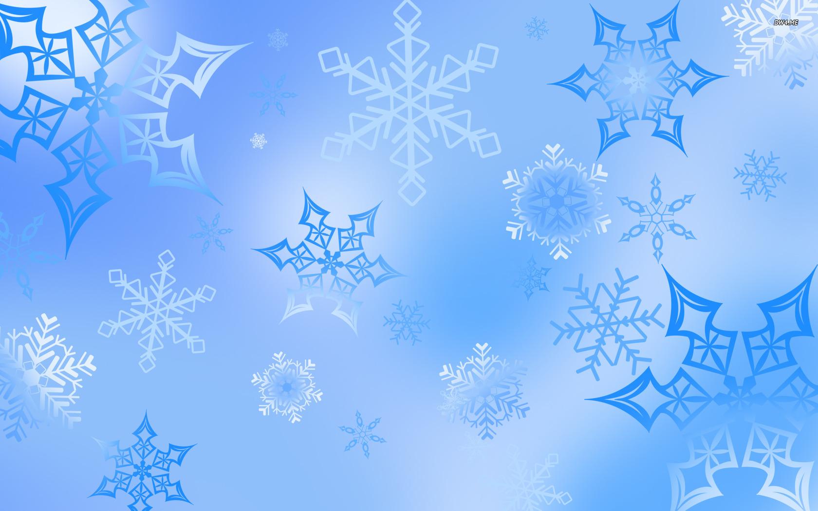 1680x1050 Snowflakes Wallpaper