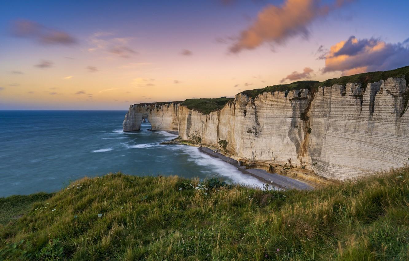 1332x850 Wallpaper sea, coast, The ocean, cliffs, Cliff image for desktop, section природа