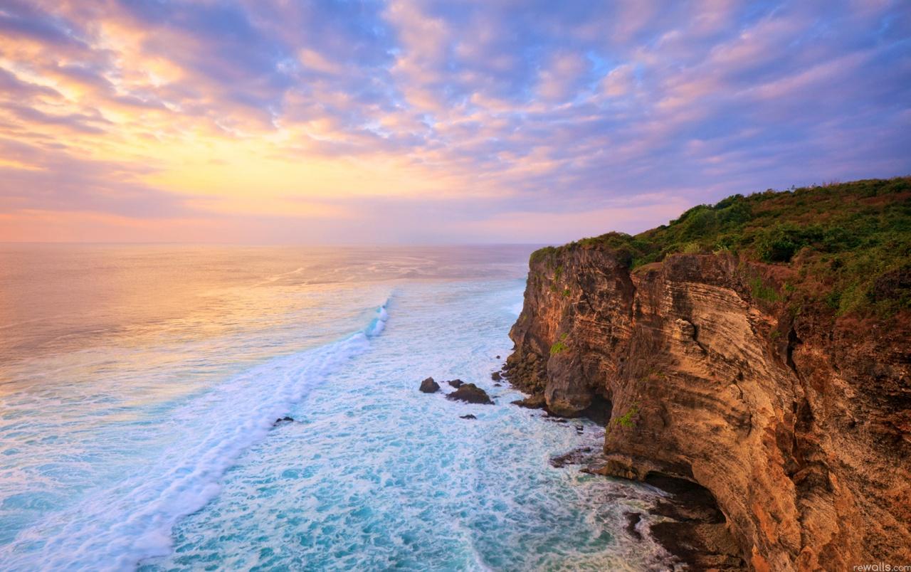 1280x804 Cliff & Ocean wallpaper. Cliff & Ocean