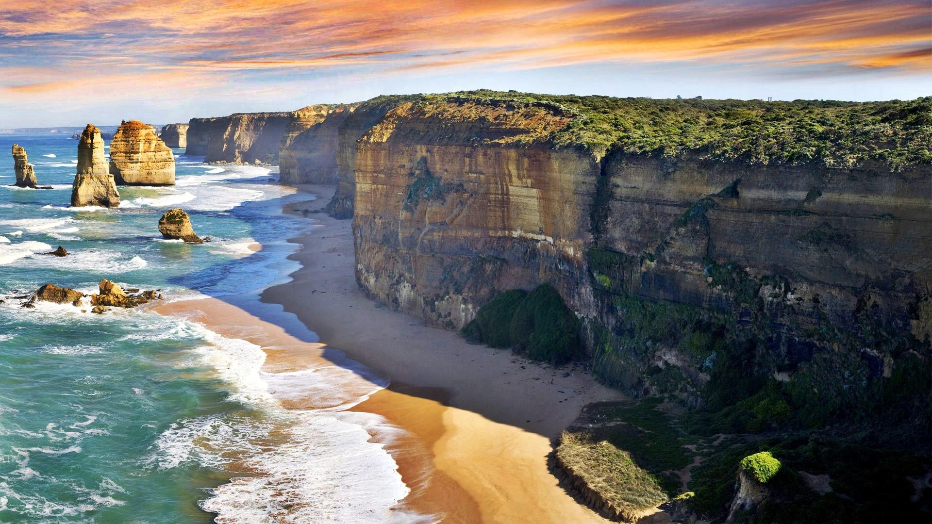 1920x1080 coast, Ocean, Landscape, Cliff Wallpaper HD / Desktop and Mobile Background