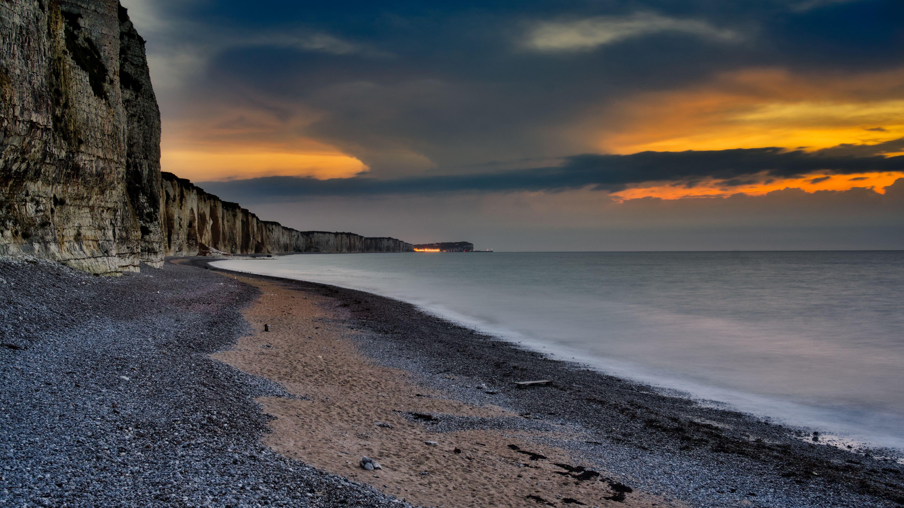 3840x2160 Wallpaper 4k Cliff Beach 4k Wallpaper