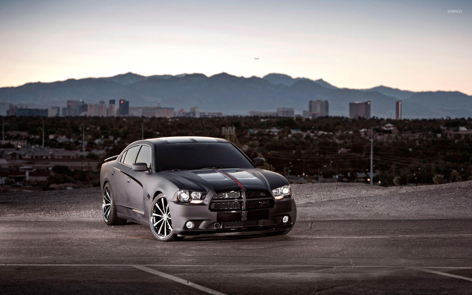 1920x1200 Dodge Charger at sunset wallpaper wallpaper