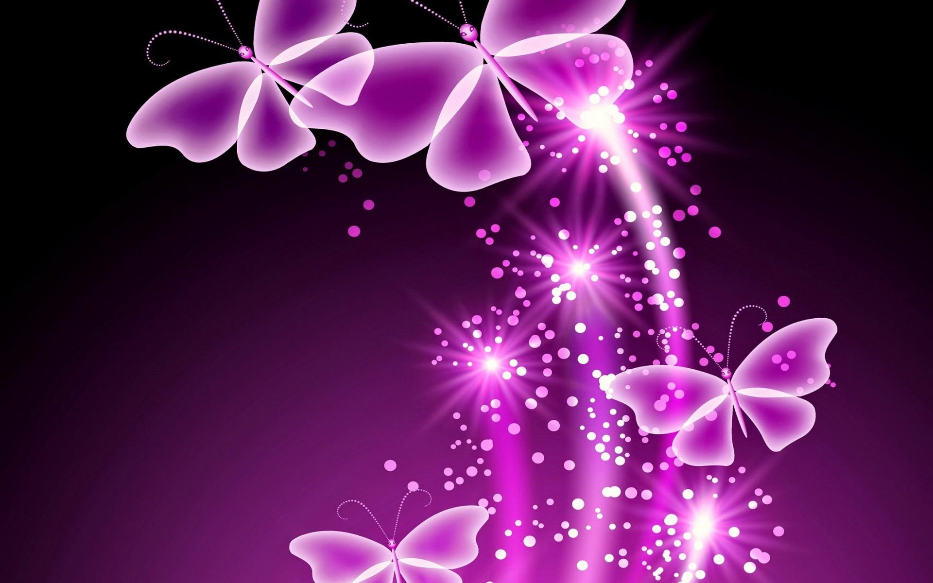 1920x1200 Purple Butterfly Background