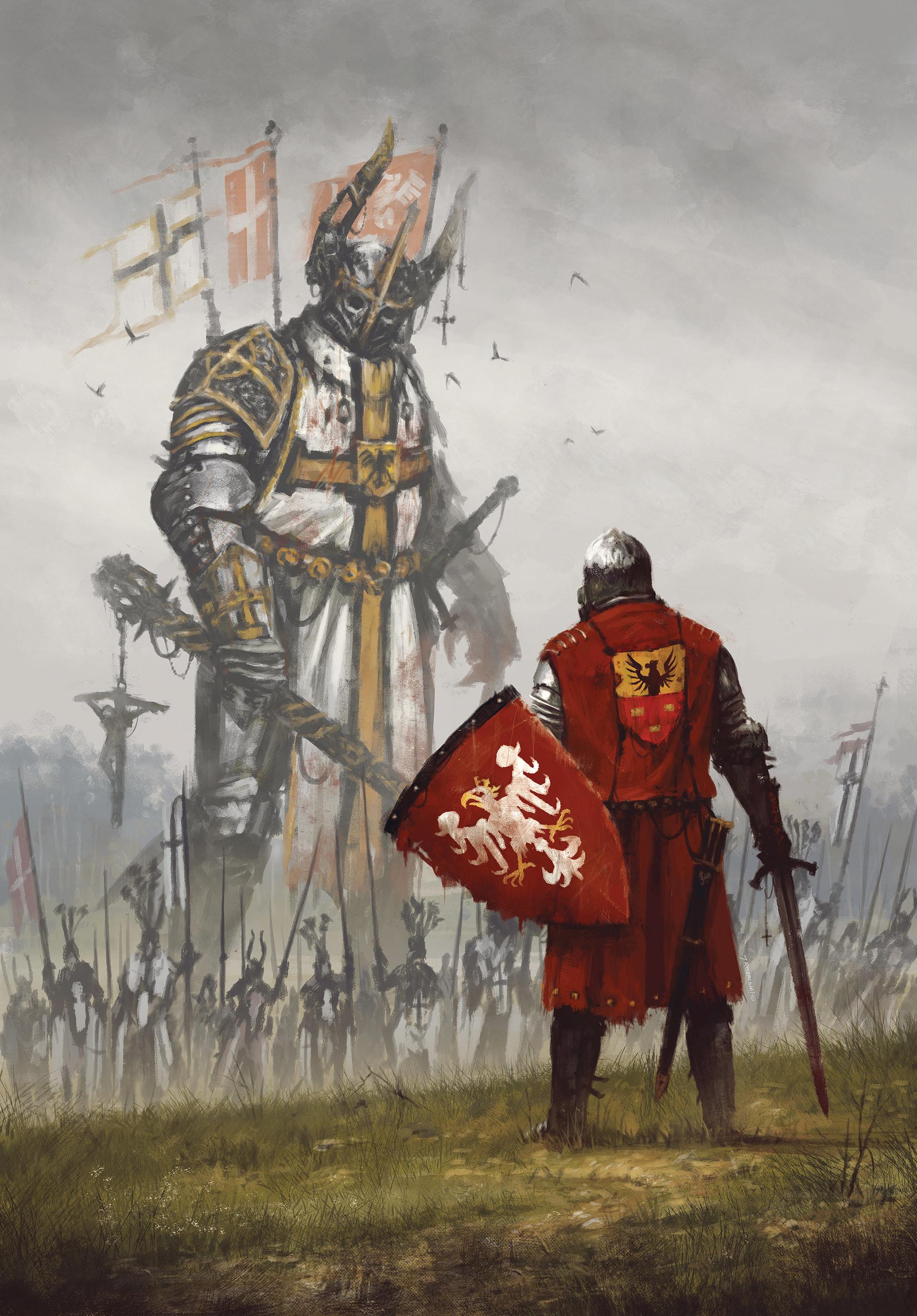 1920x2755 my new painting commemorating the Battle of Grunwald, where the combined forces of Polish and Lithuanian knights, crushed the power of the Teutonic Order