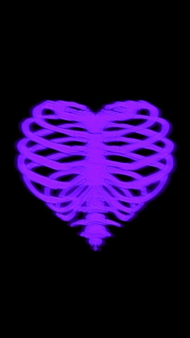 736x1309 neon purple heart. Dark purple wallpaper, Black and purple wallpaper, Dark purple aesthetic