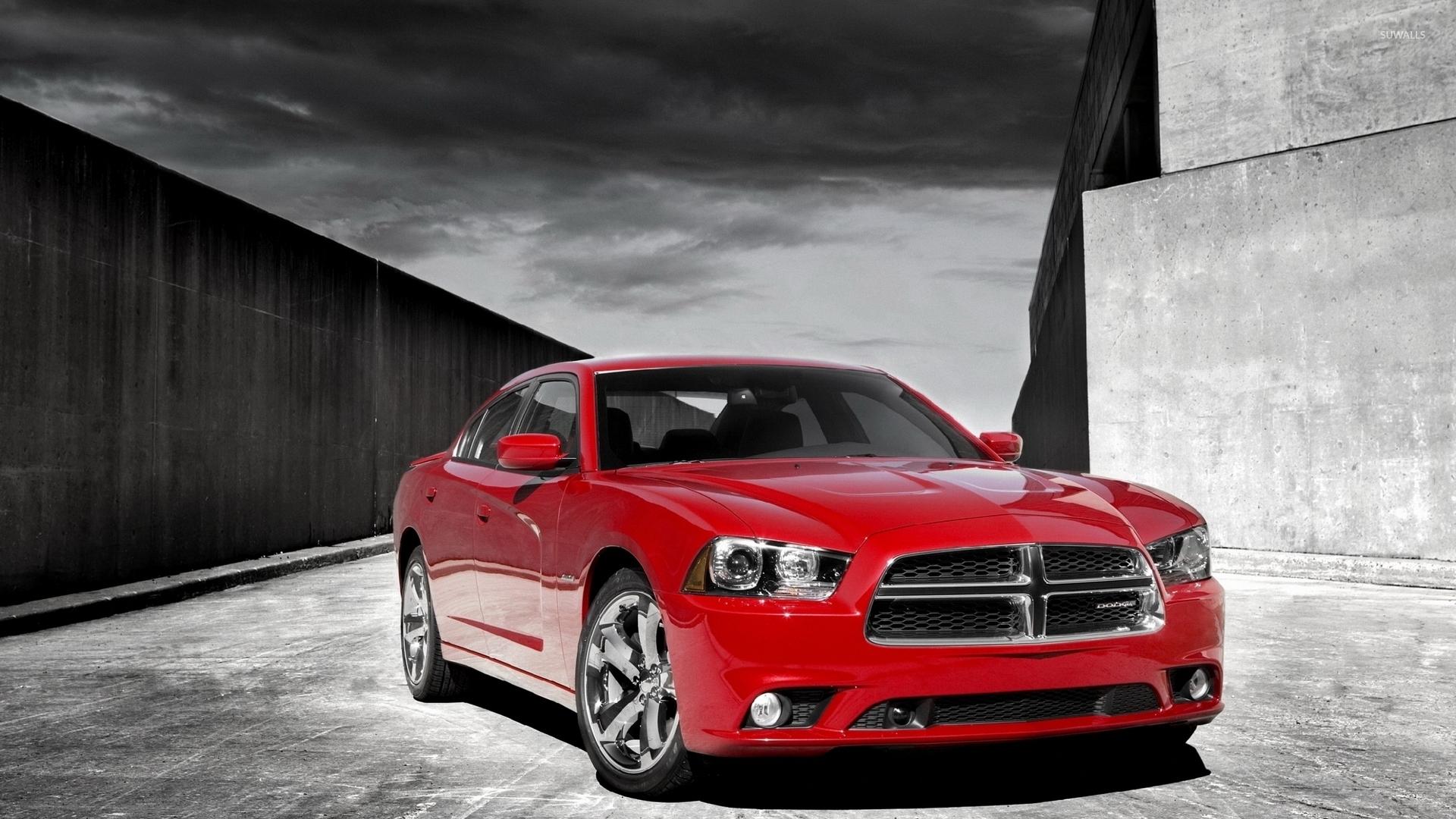 1920x1080 Front view of a 2012 Dodge Charger wallpaper wallpaper