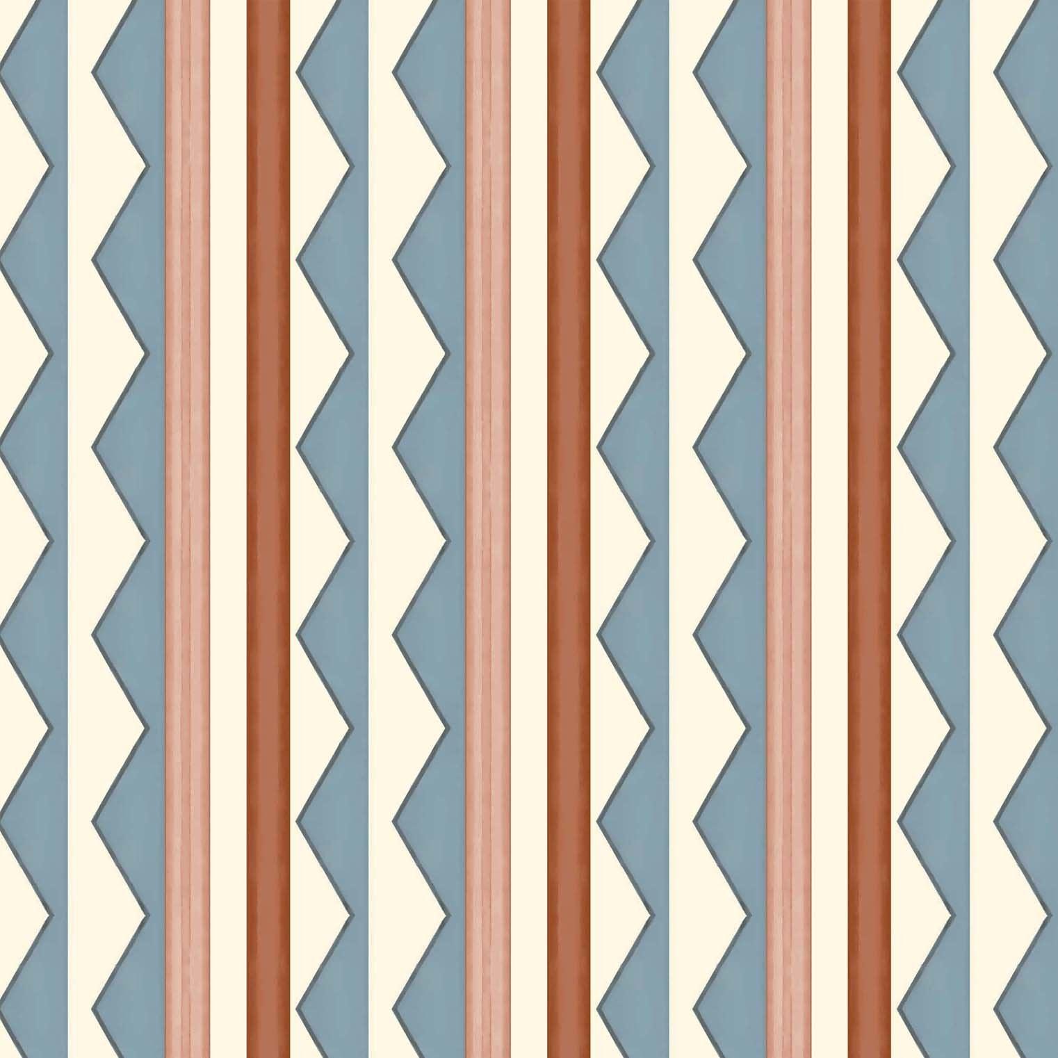1522x1522 Bloomsbury Stripes Denim Blue Wallpaper