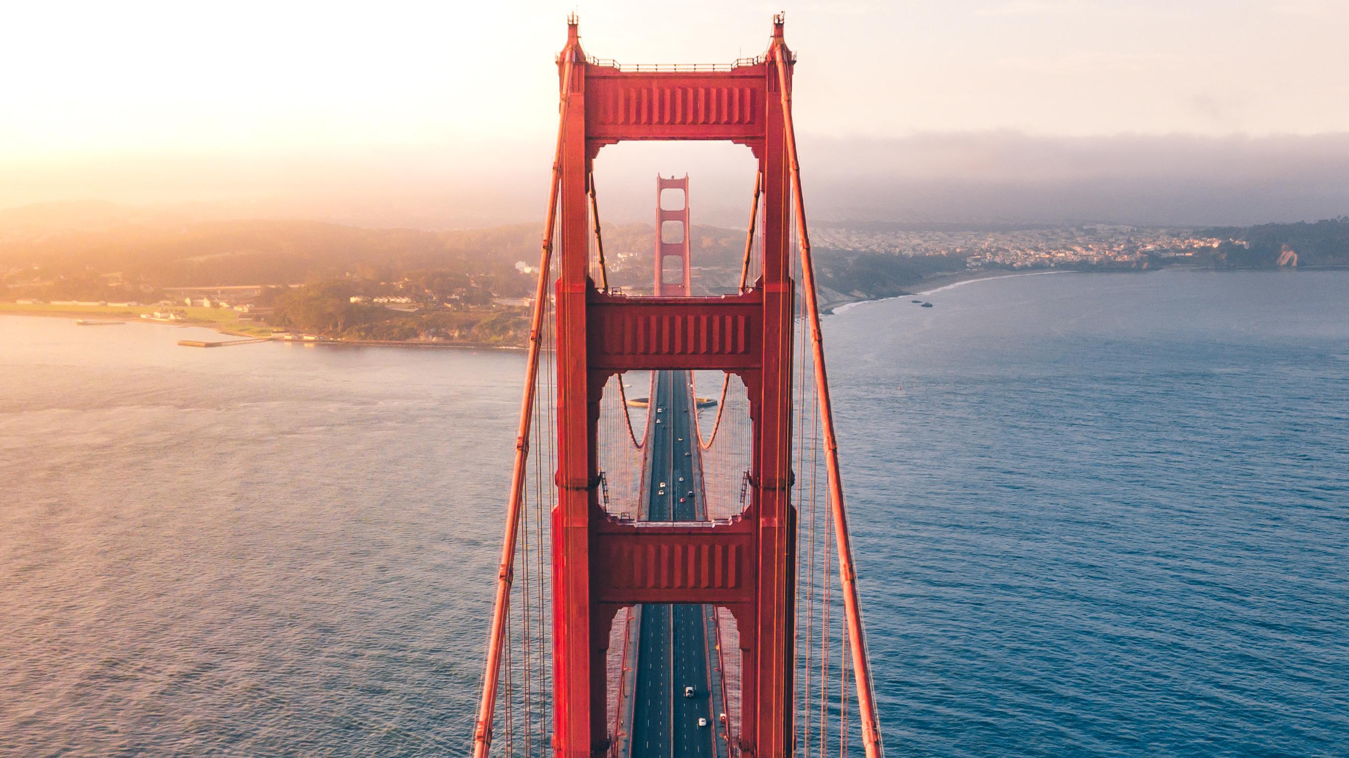 2724x1532 Wallpaper Golden Gate Bridge San Francisco California, Background Free Image