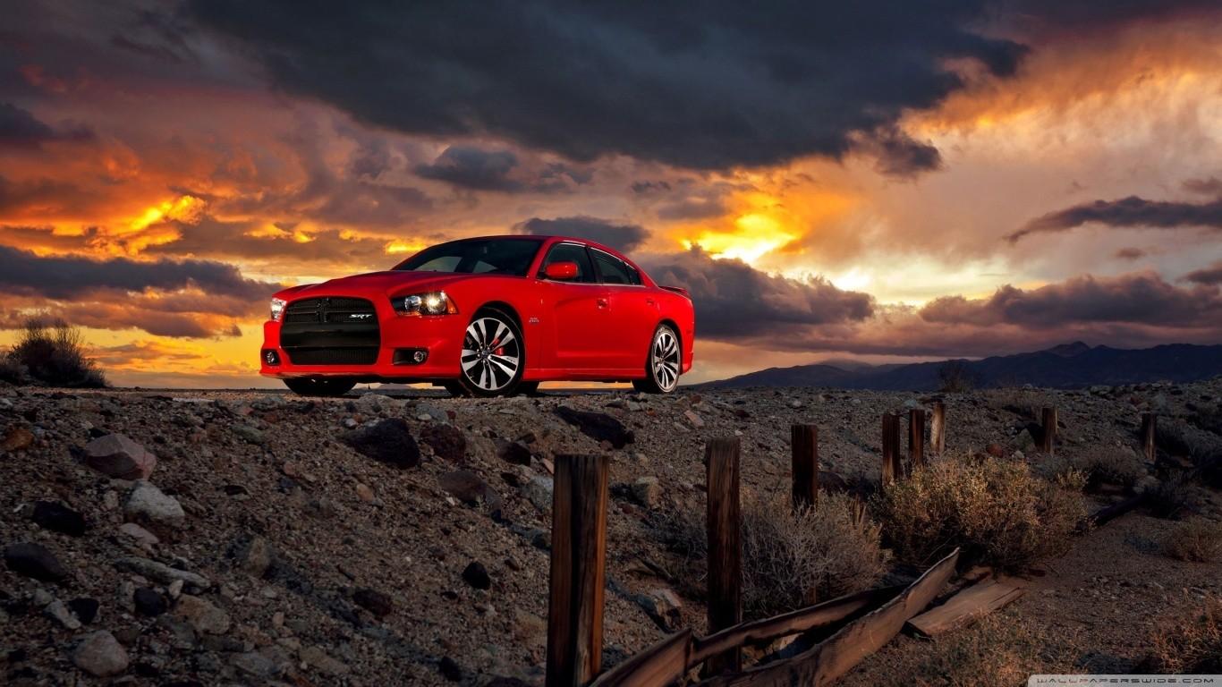 1366x768 Dodge Charger Hellcat Wallpaper HD / Desktop and Mobile Background