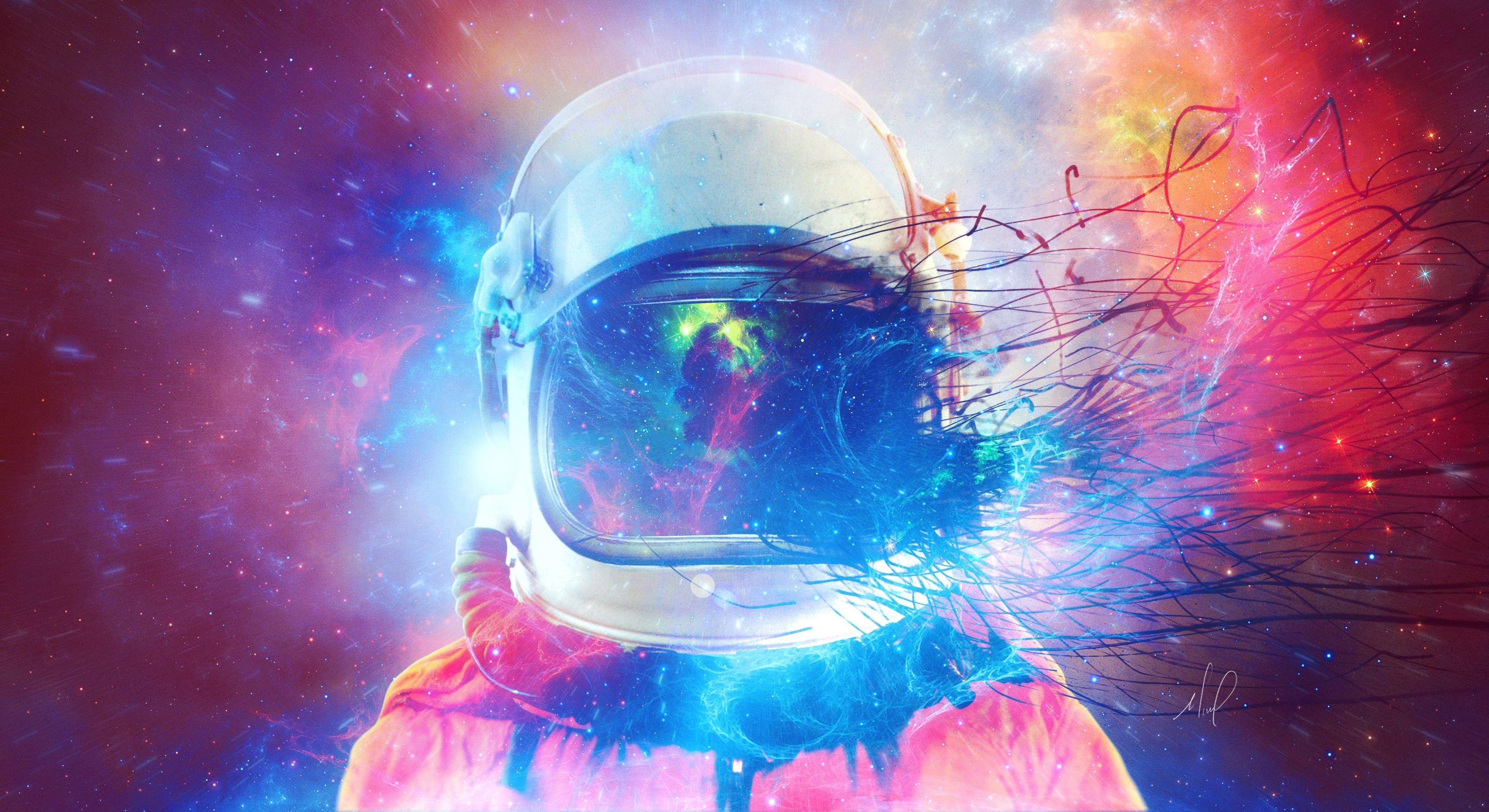 3840x2095 astronaut 4k windows wallpaper. Wallpaper space, Space art wallpaper, Cartoon wallpaper hd