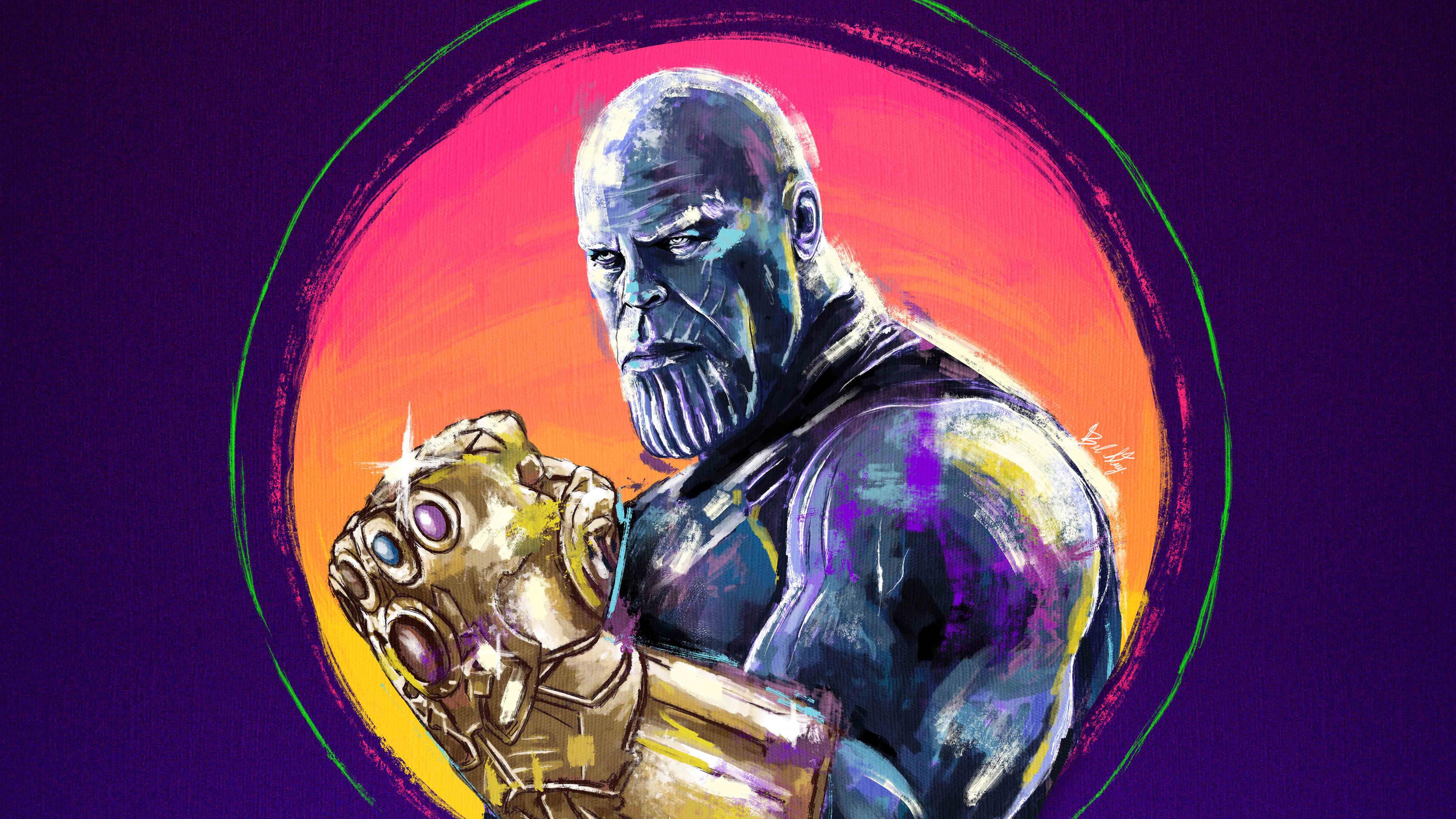 3840x2160 Wallpaper 4k Thanos Sketch Artwork Wallpaper