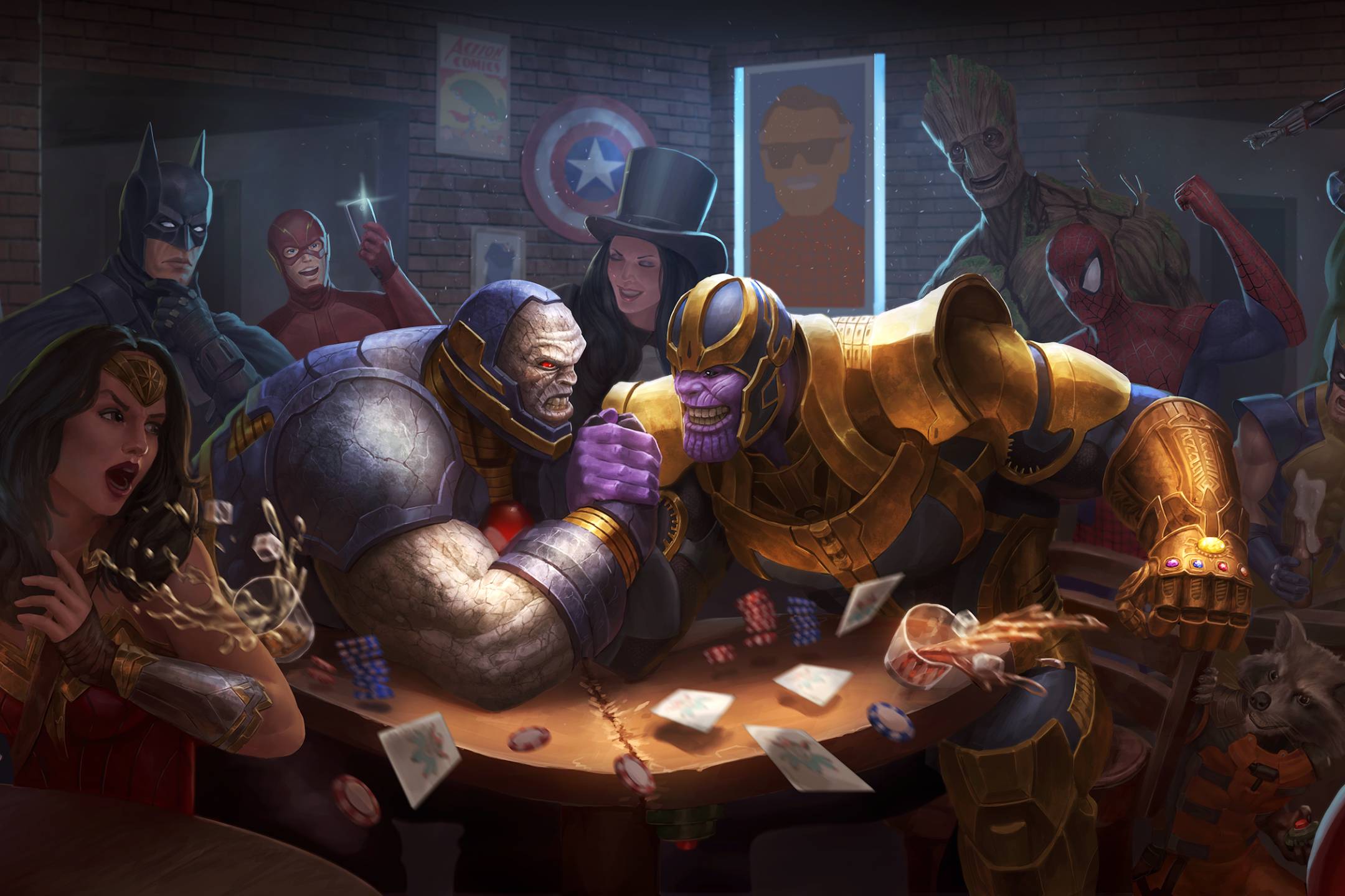 2160x1440 Darkseid Vs Thanos Art 2160x1440 Resolution Wallpaper, HD Superheroes 4K Wallpaper, Image, Photo and Background