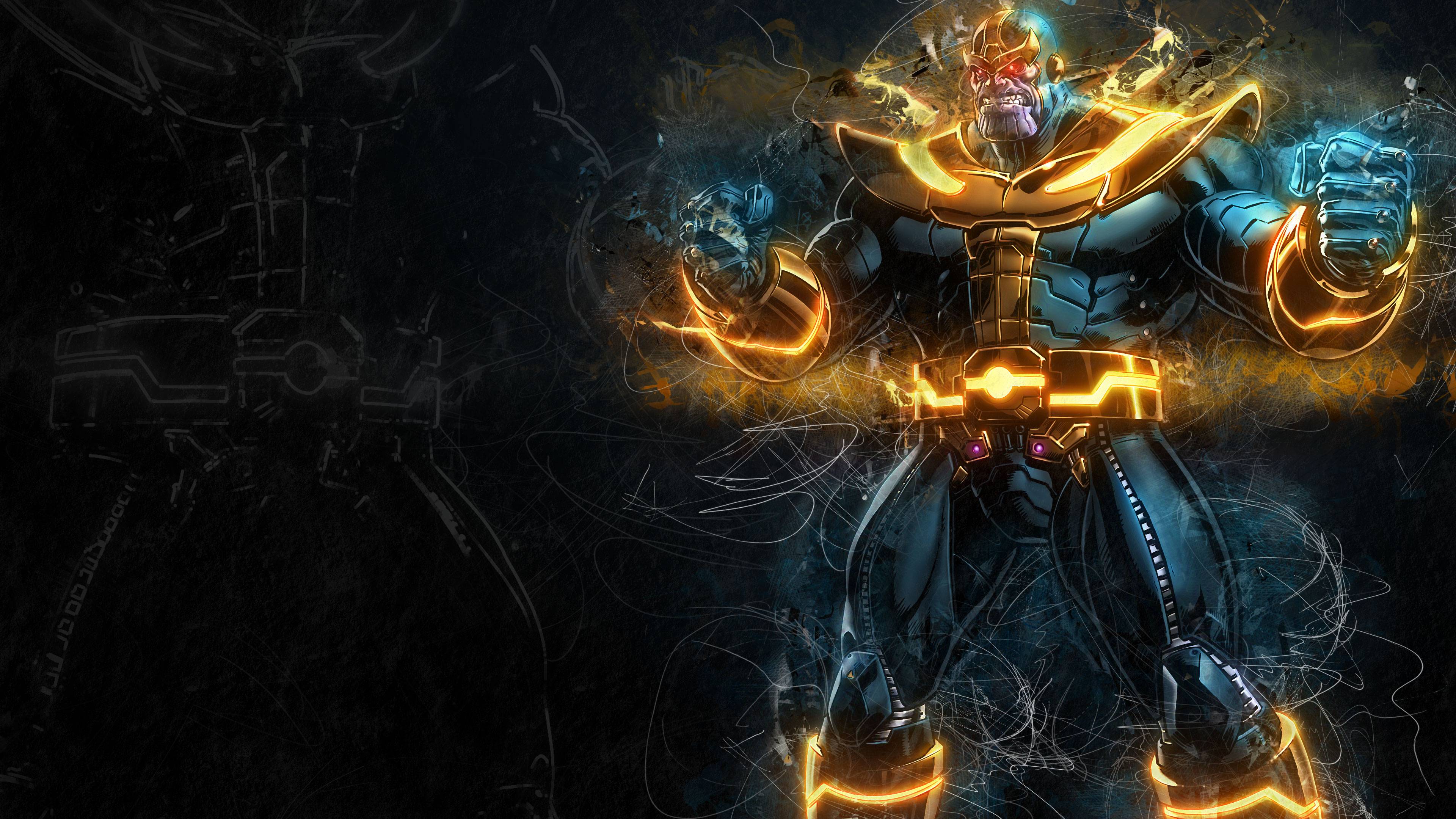 3840x2160 Thanos Artwork 4k, HD Superheroes, 4k Wallpaper, Image, Background, Photo and Picture